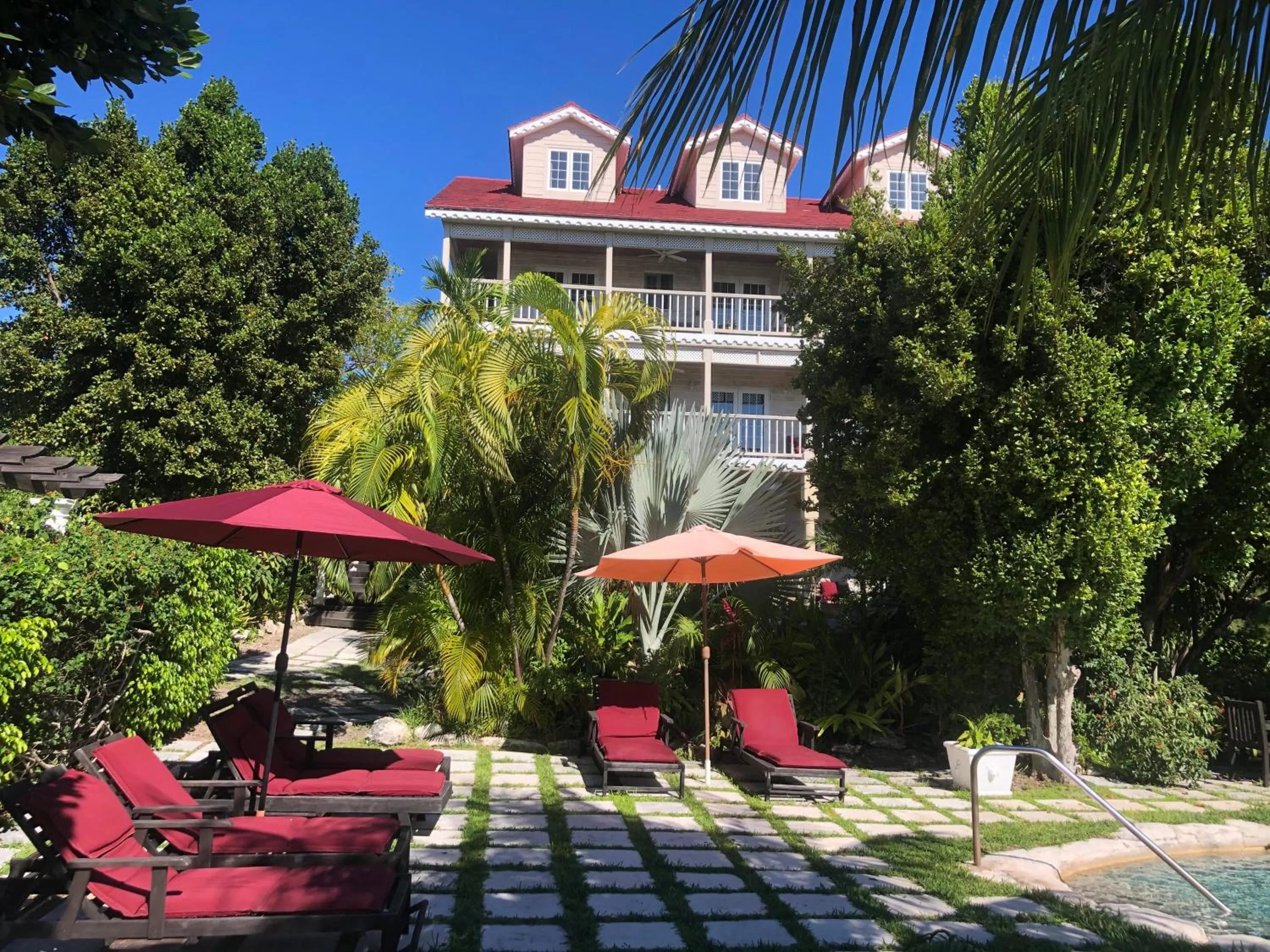 Garden view in A Stone's Throw Away