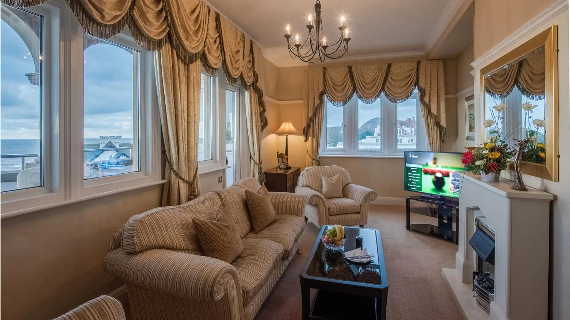 Seating area in The Victoria Hotel & Source Spa