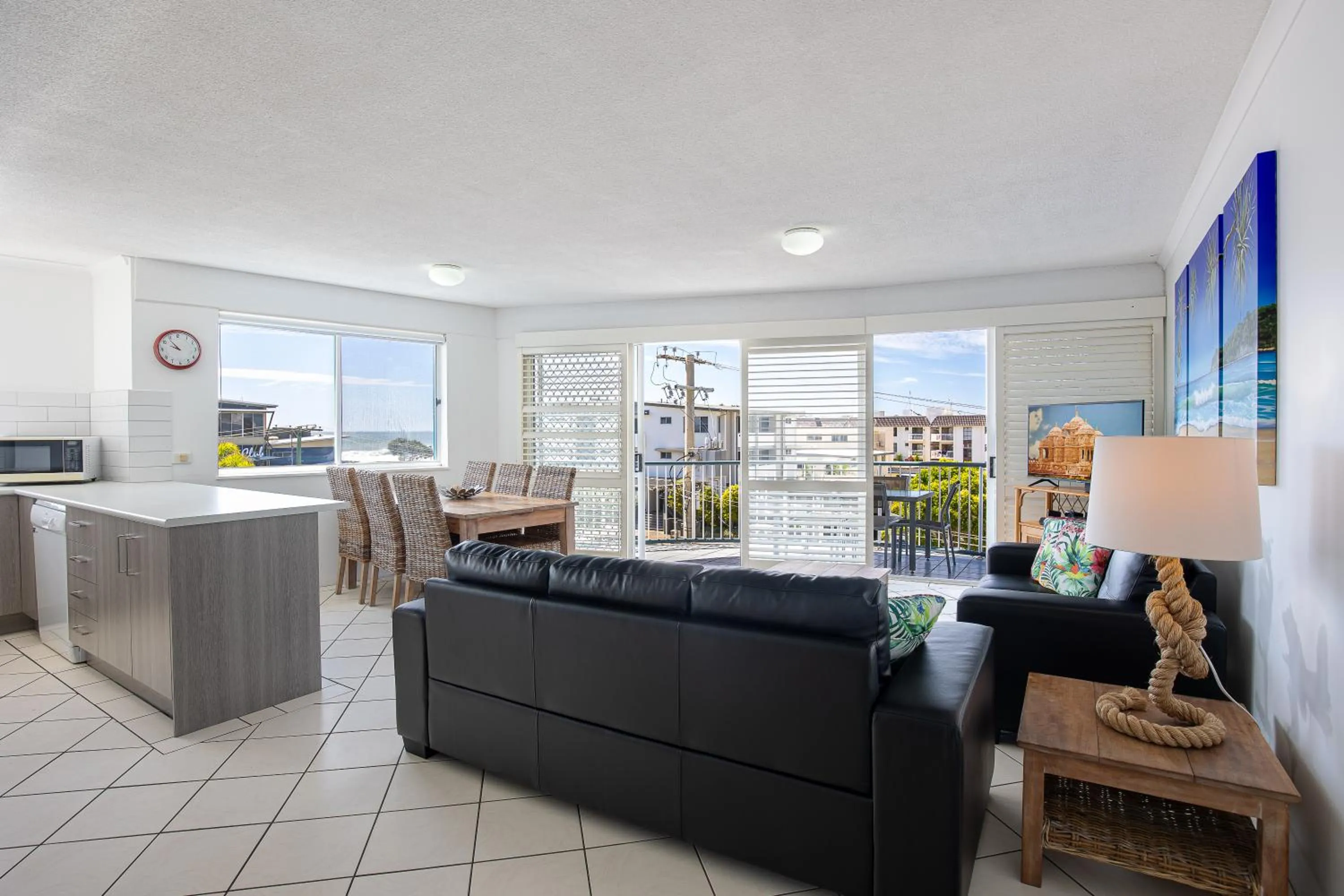 Living room in Coral Sea Apartments