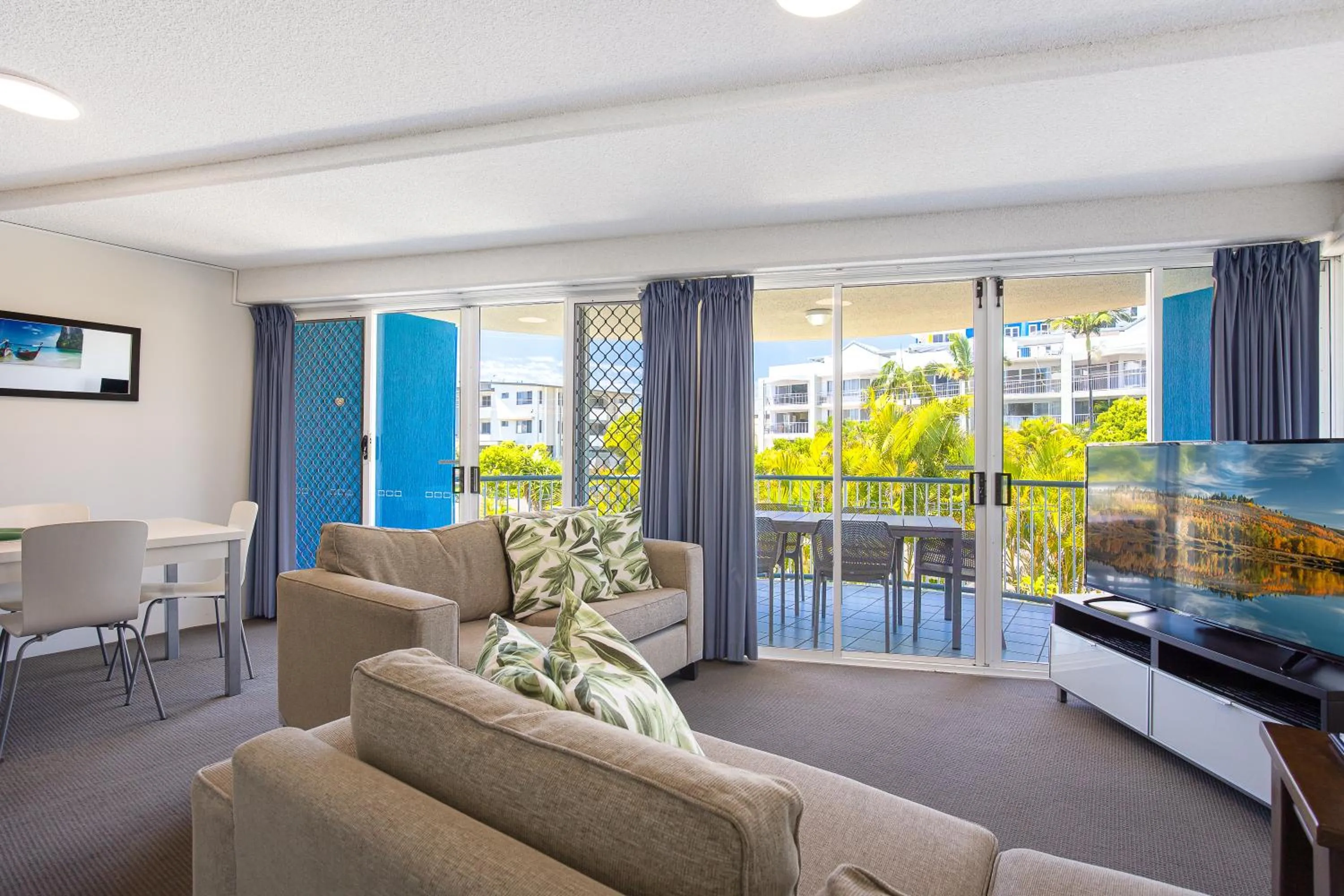 Living room in Coral Sea Apartments