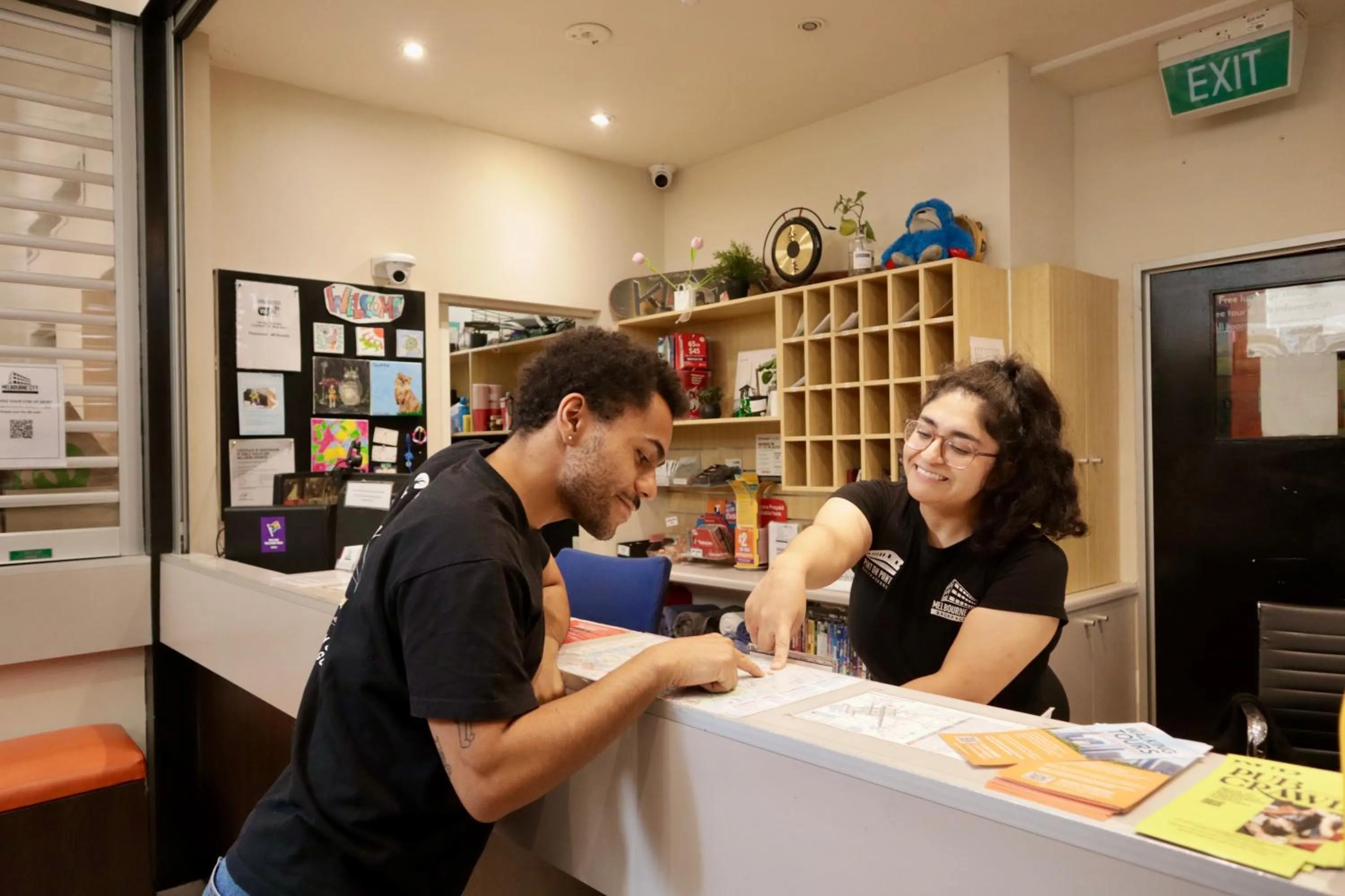 Lobby or reception in Melbourne City Backpackers