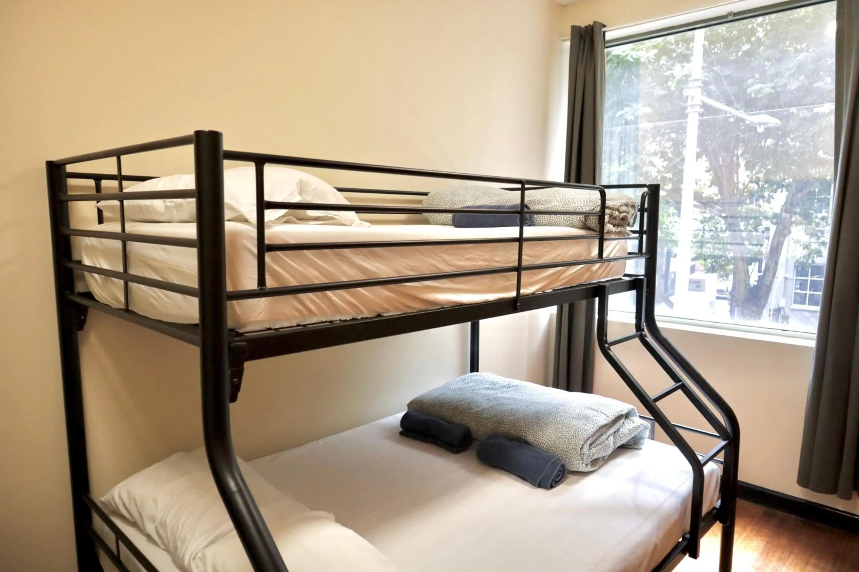 Bedroom, Bed in Melbourne City Backpackers