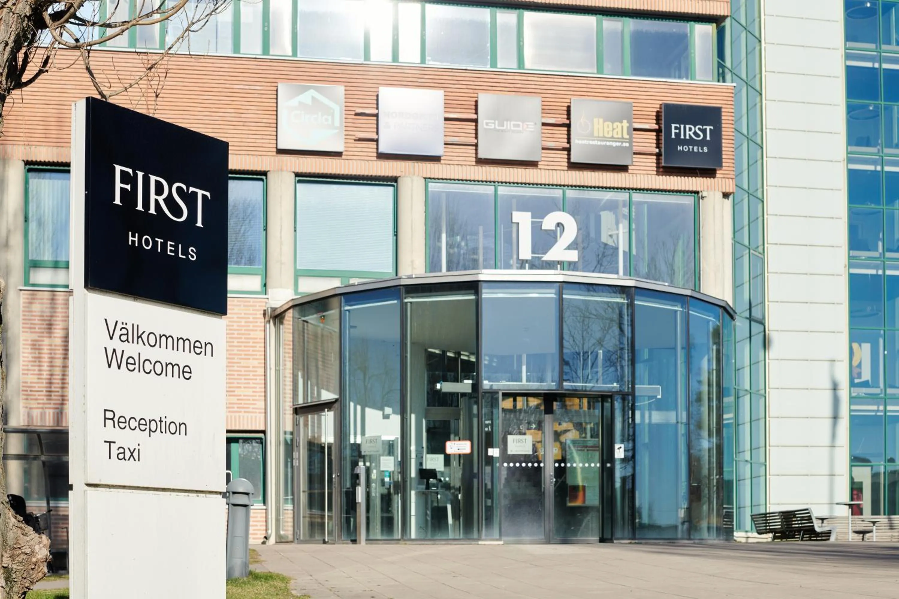 Facade/entrance in First Hotel Stockholm North