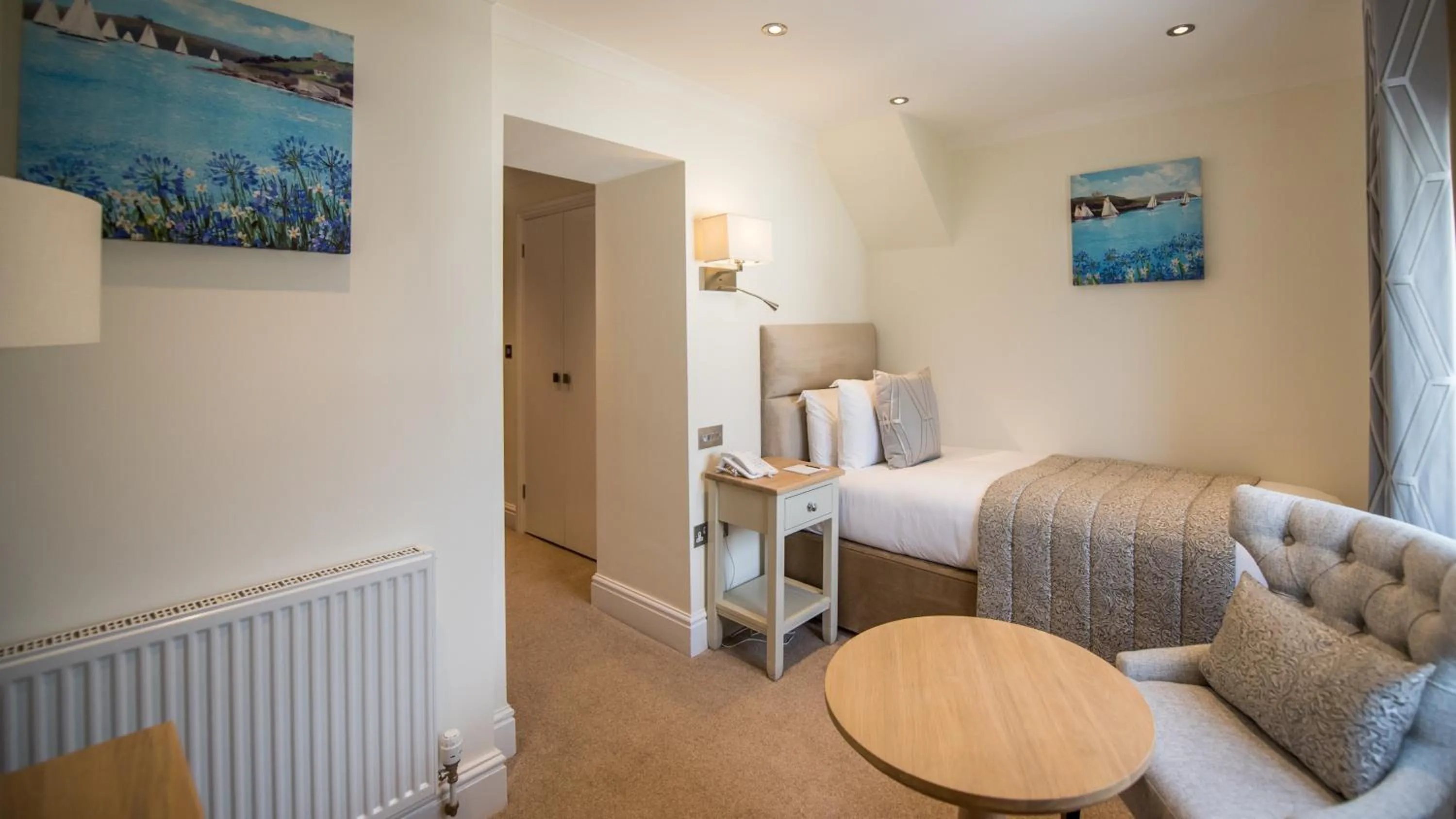 Bed in The Royal Duchy Hotel