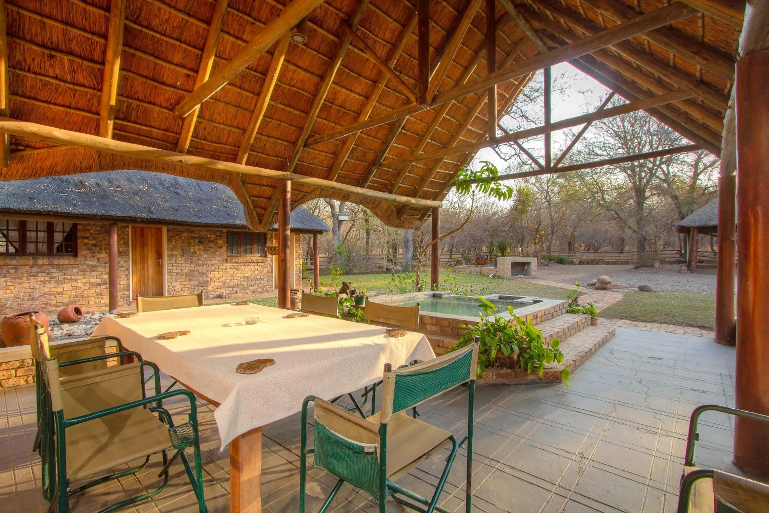 Patio in SERENITY Du Bois Lodge