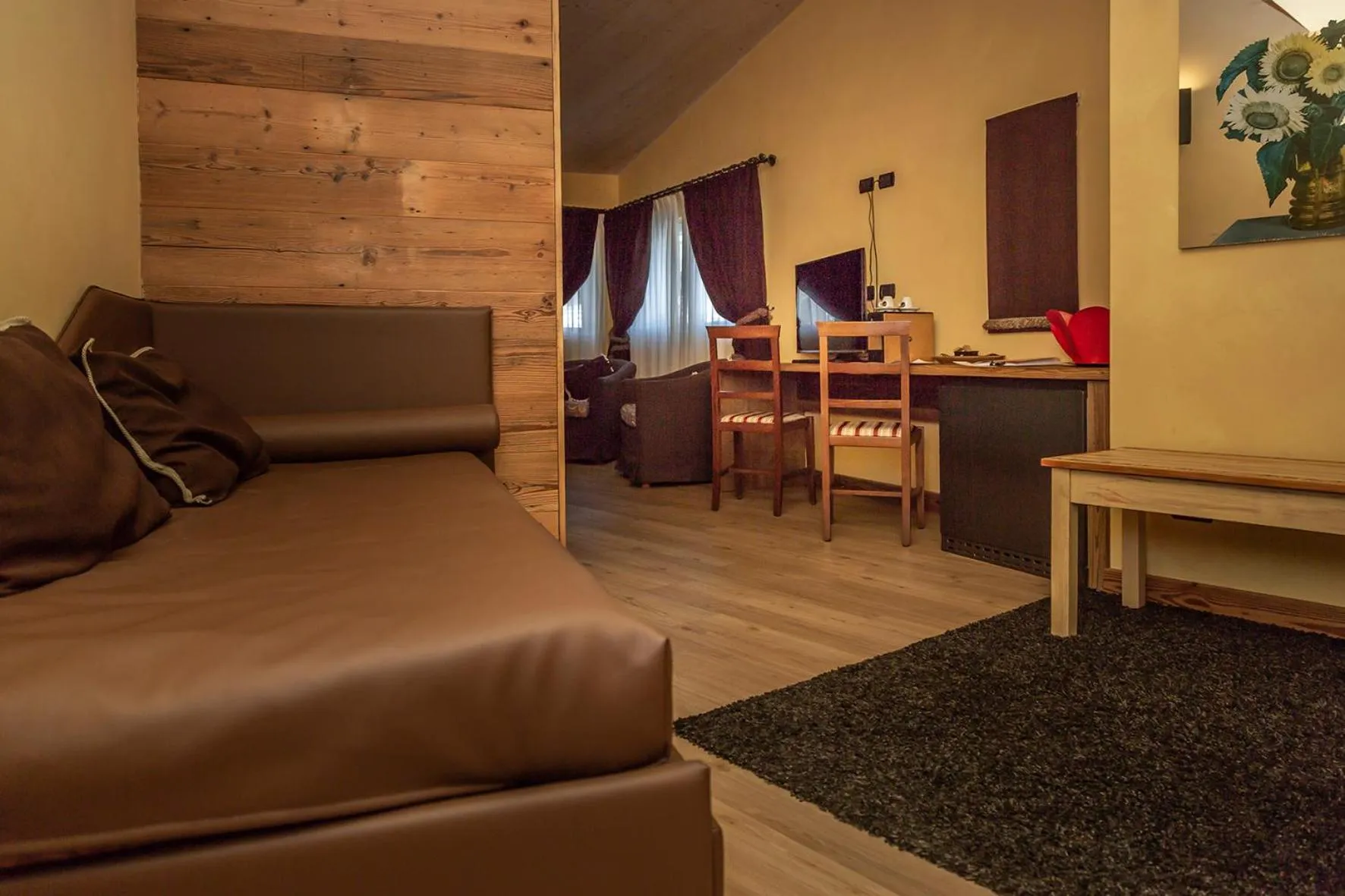 Bed in Hotel Chaberton