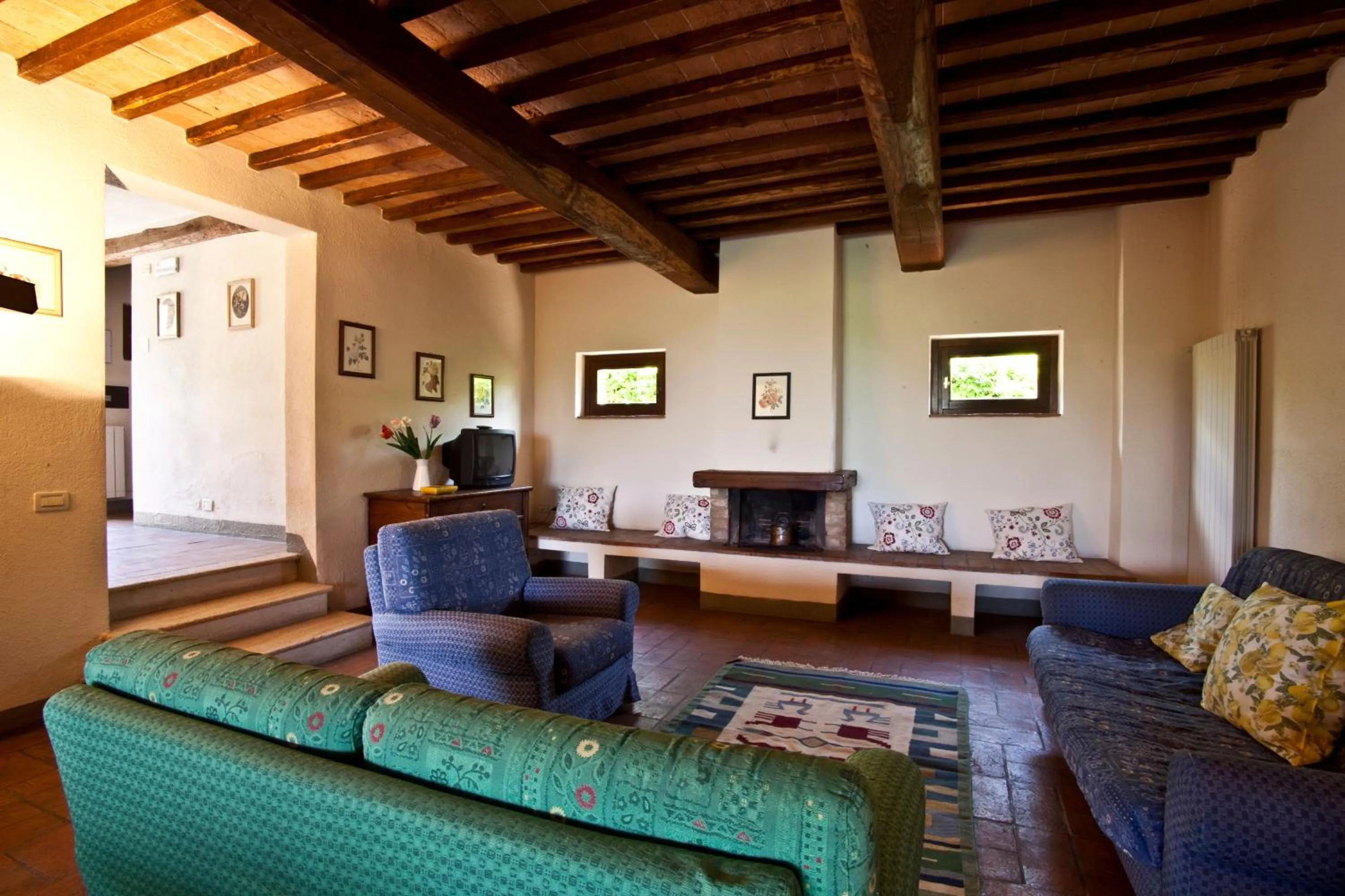 Living room in Podere Il Pino