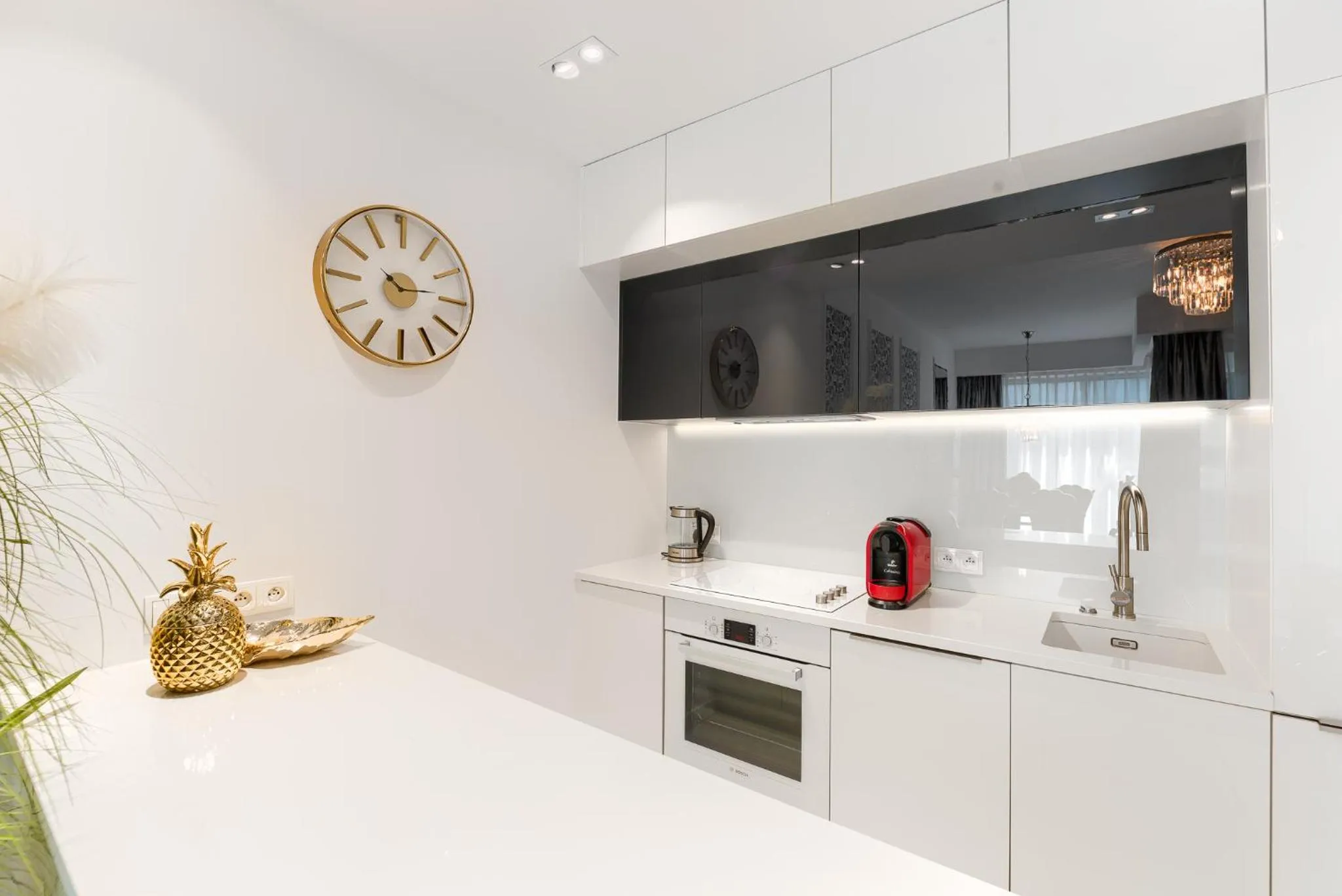 Kitchen or kitchenette in Dune Resort Mielno - B