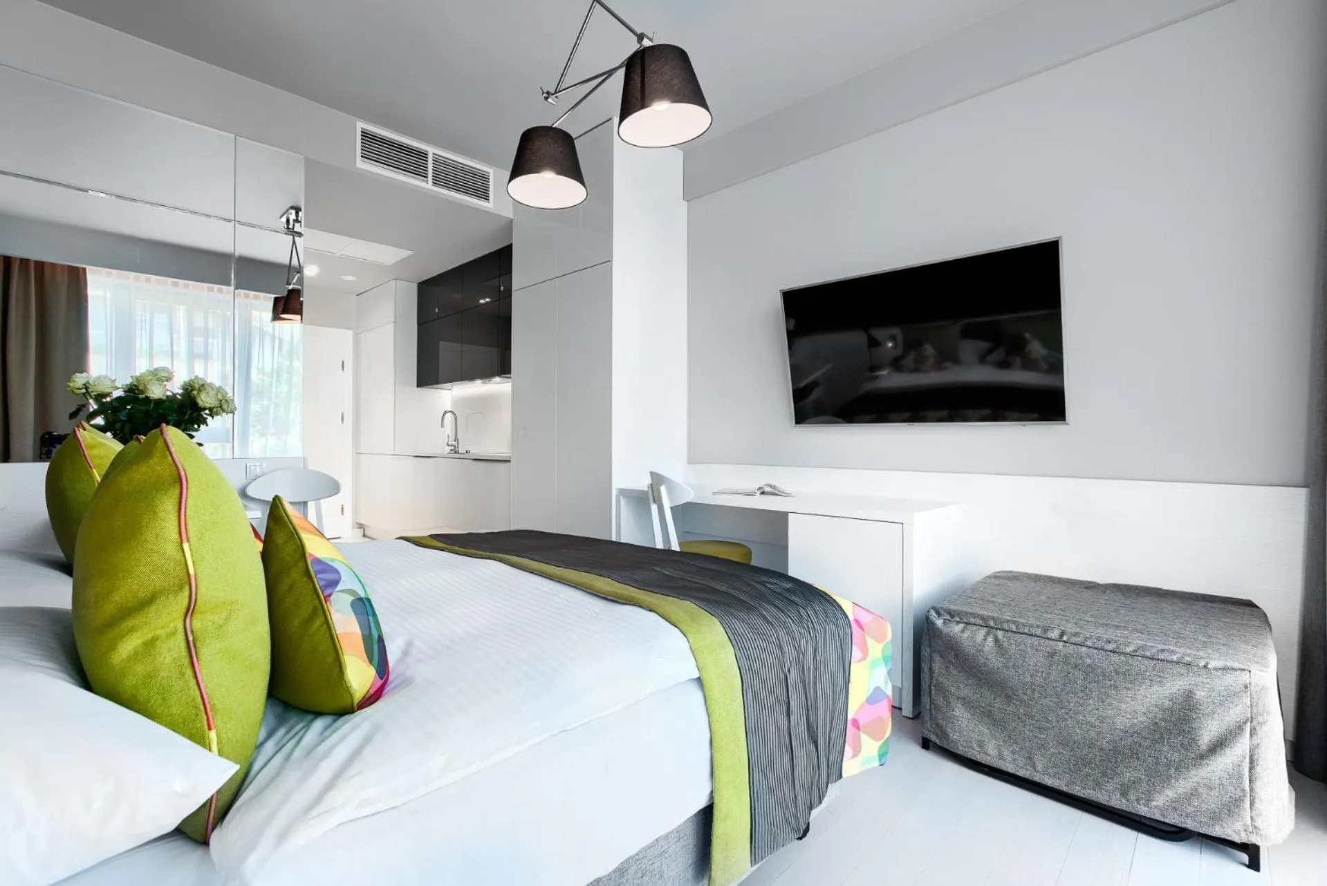 Communal lounge/ TV room, Bed in Dune Resort Mielno - B