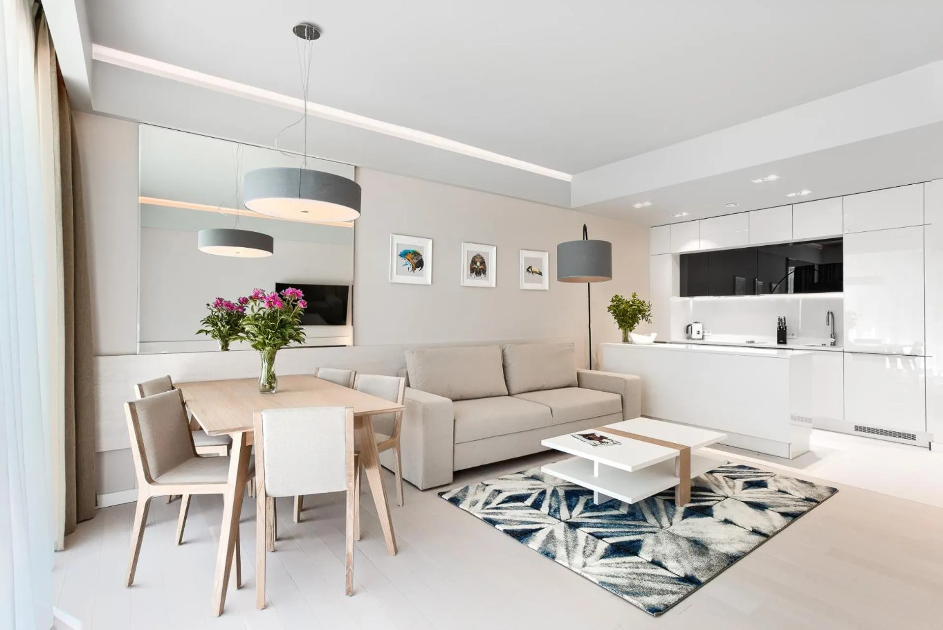 Kitchen or kitchenette in Dune Resort Mielno - B