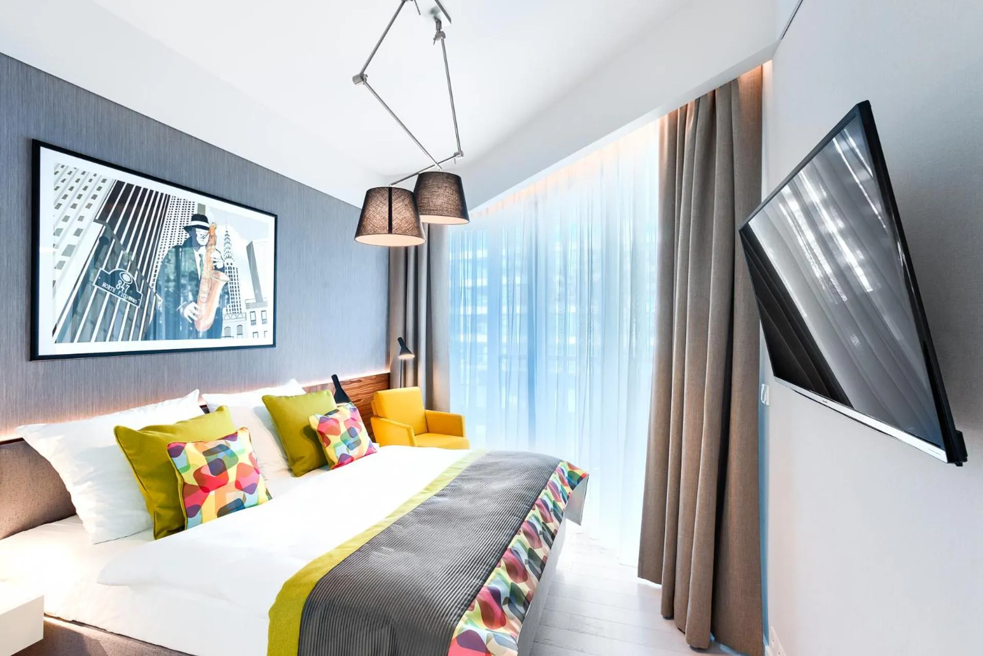 Communal lounge/ TV room, Bed in Dune Resort Mielno - B