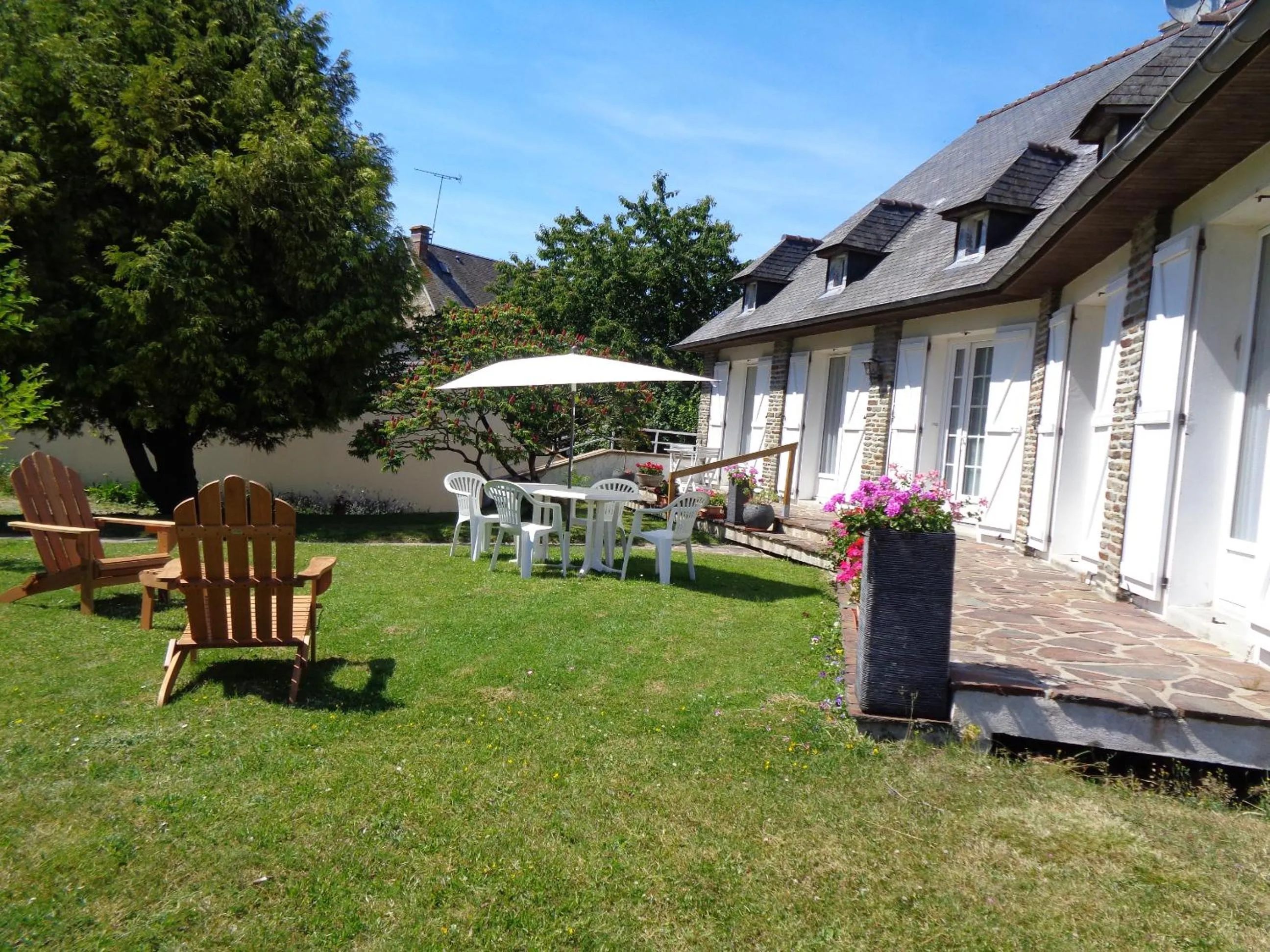 Garden view in chambre d'hôte