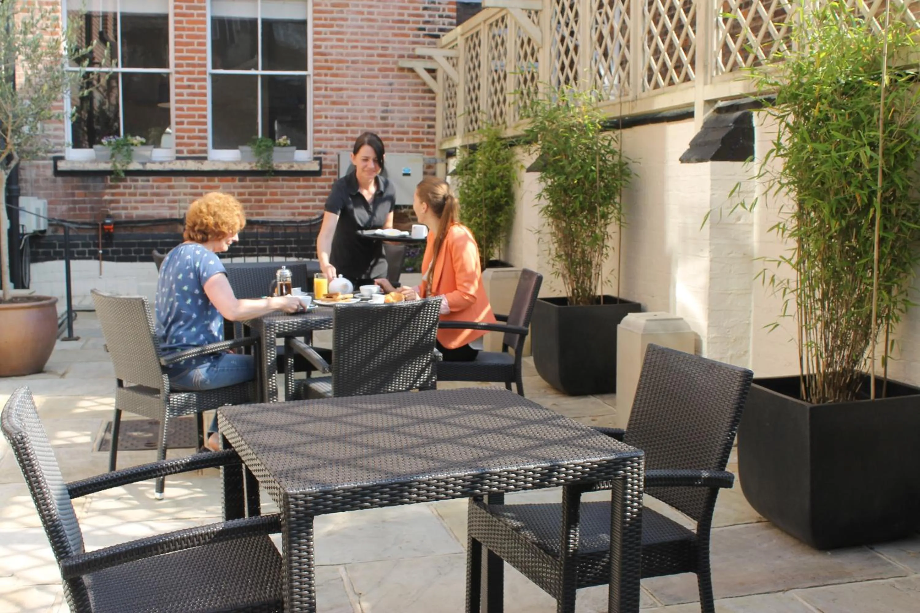 Patio in Andover House Hotel & Restaurant - Adults only
