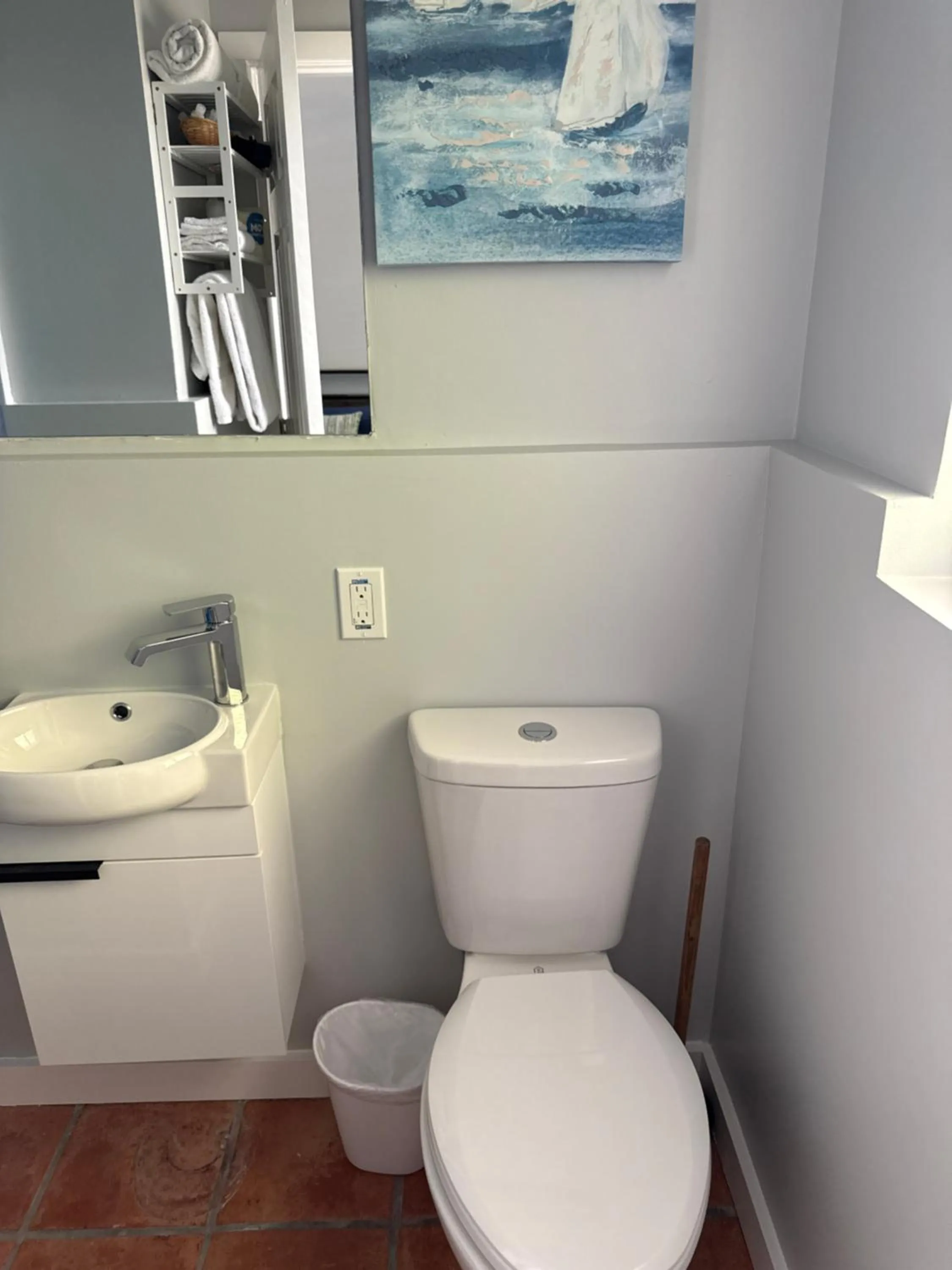 Bathroom in Barefoot Bay Resort Motel