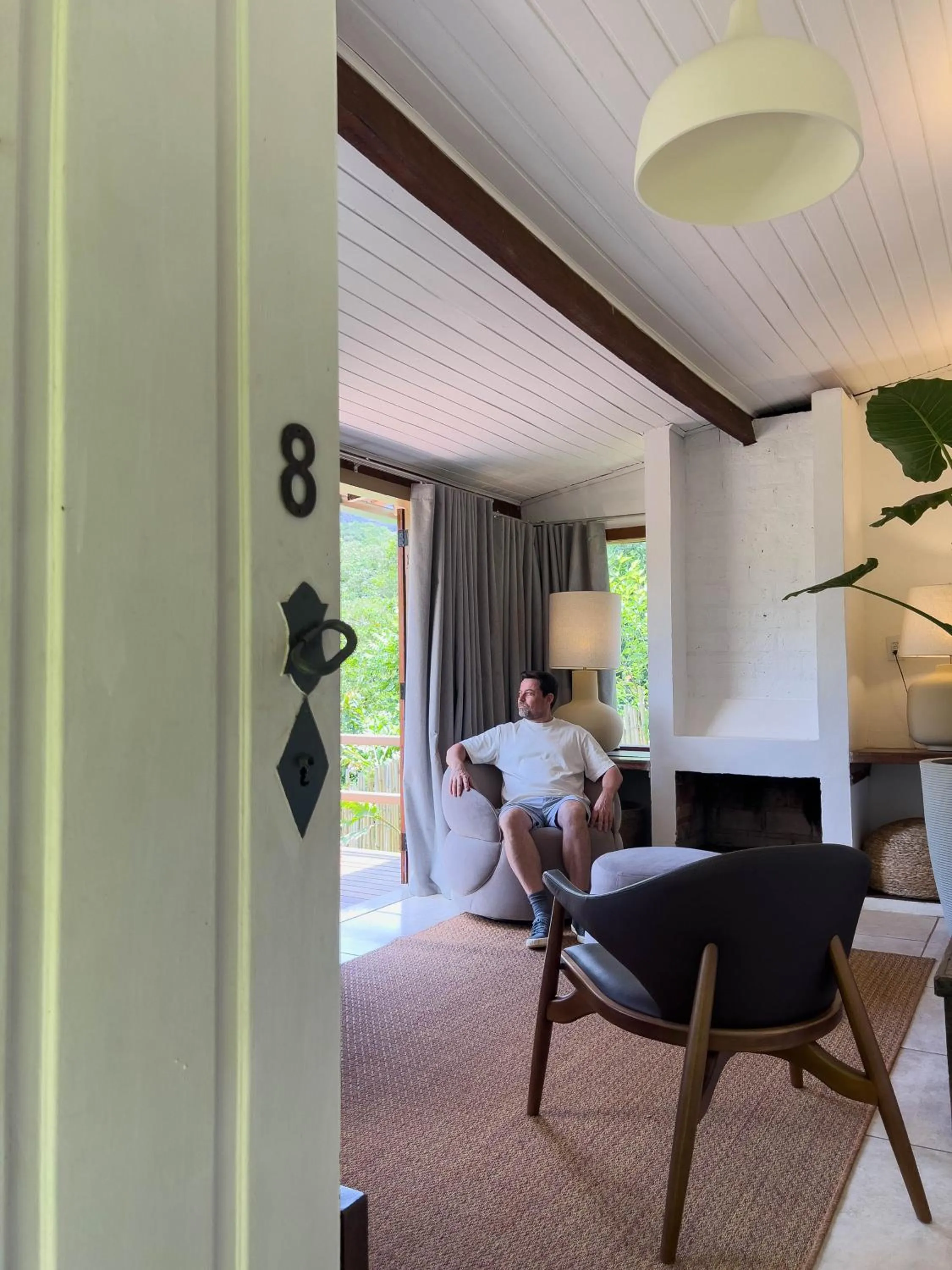 Living room in Pousada Vagalume