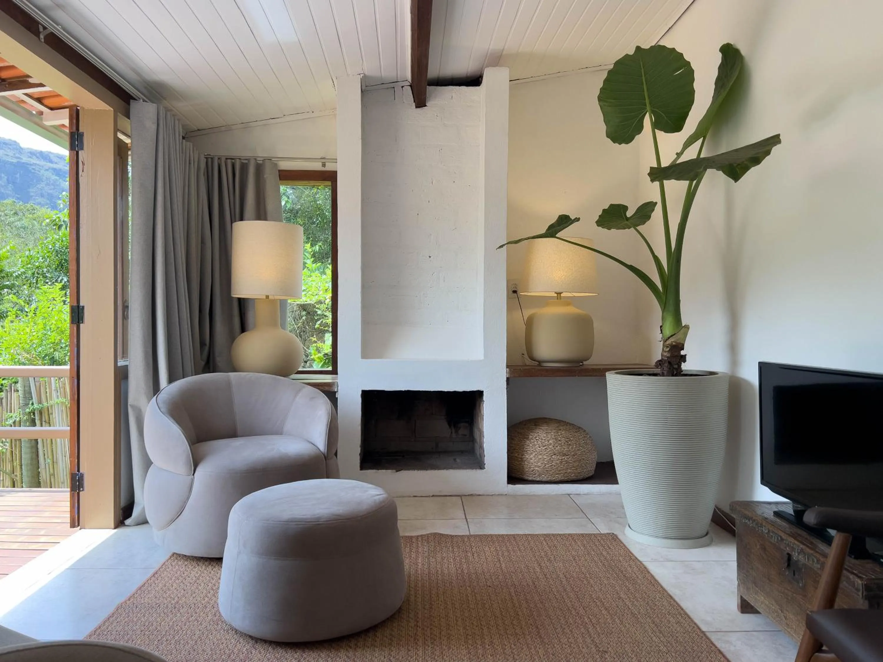 Living room in Pousada Vagalume