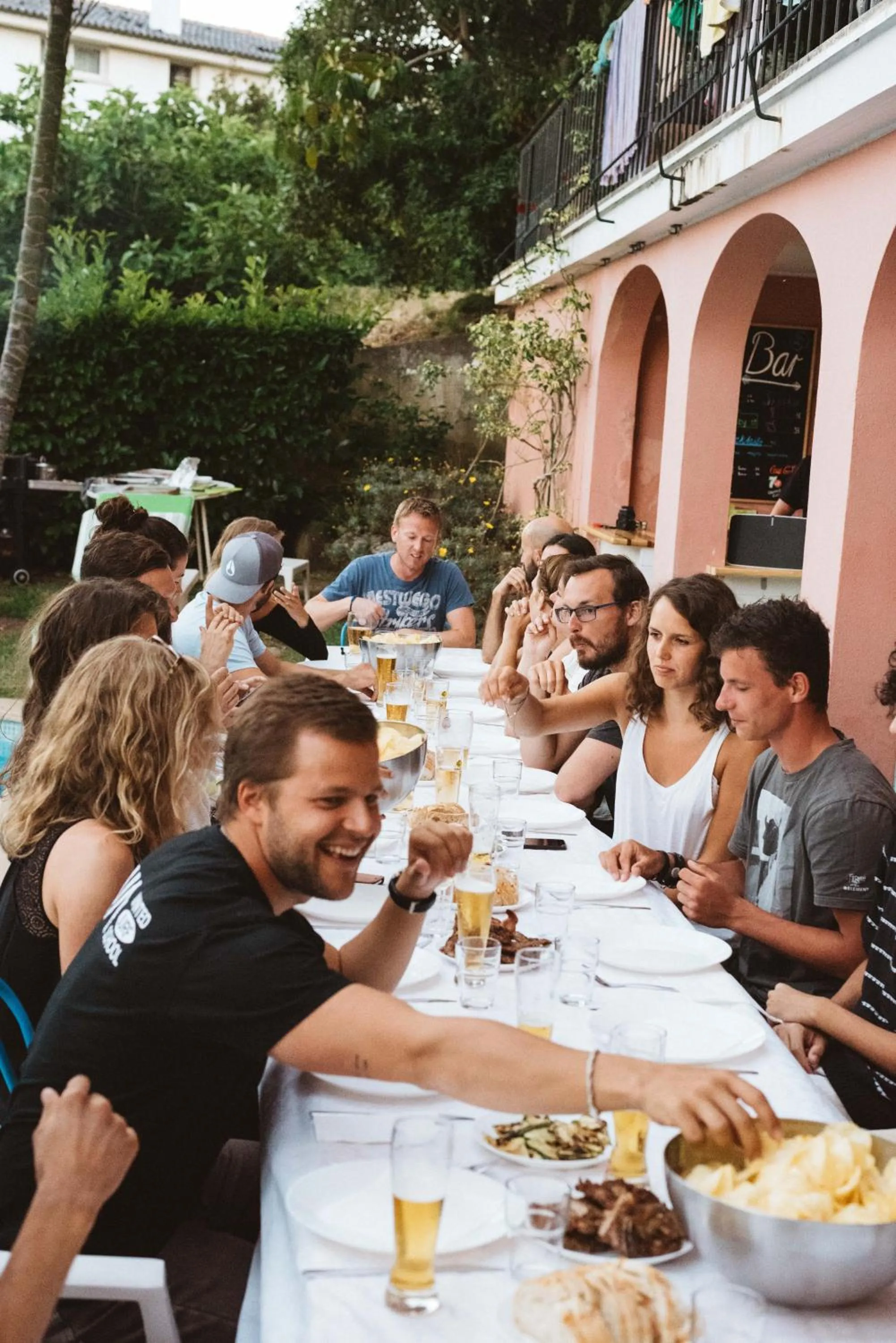 Patio in Nice Way Cascais Hostel & Surf Camp