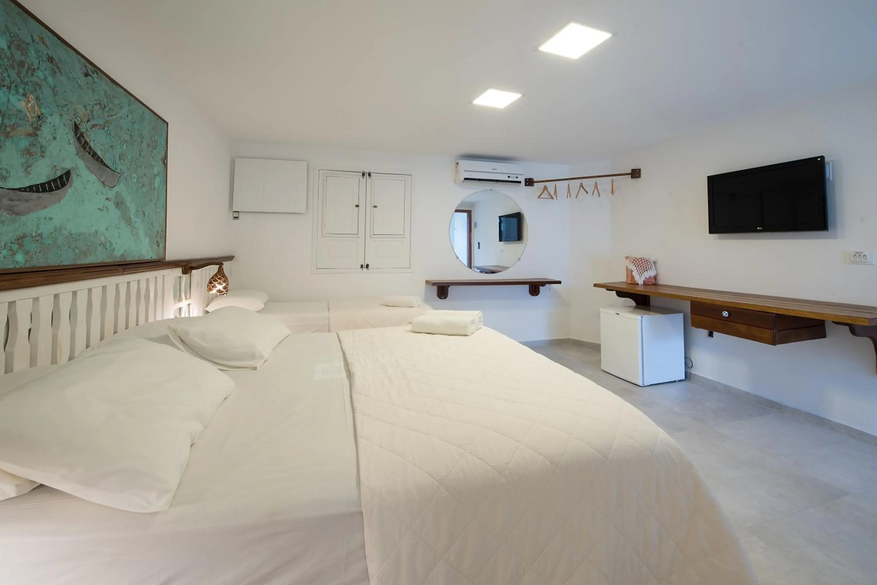 Bed in Pousada Quatro Estações