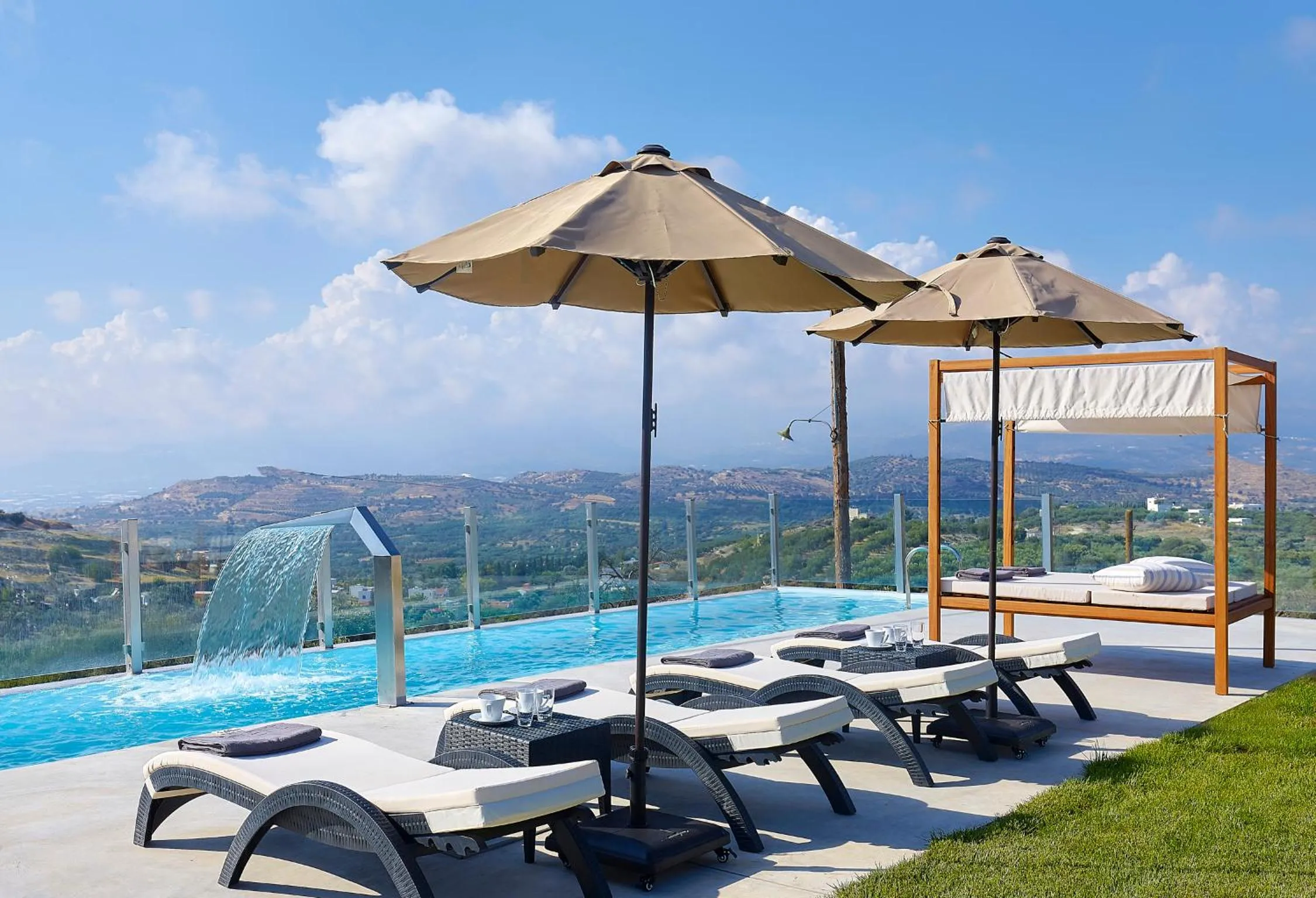 Garden view in Kouros n' Kori Villas