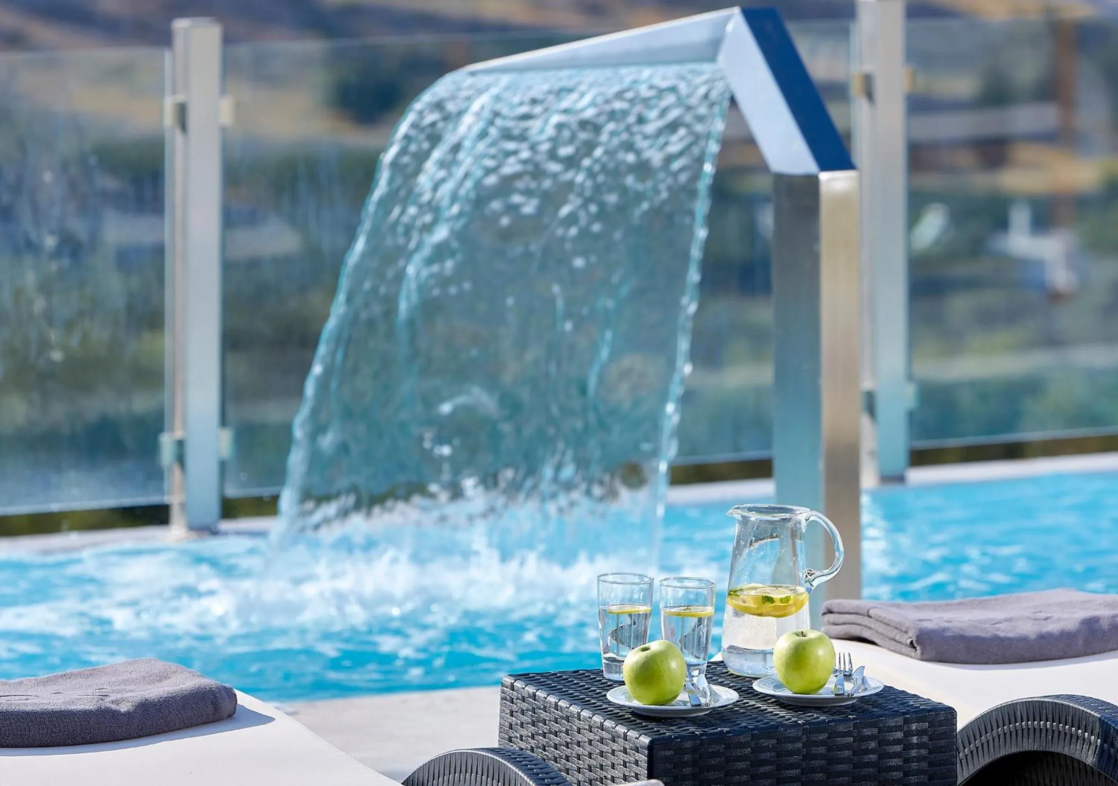 Pool view in Kouros n' Kori Villas
