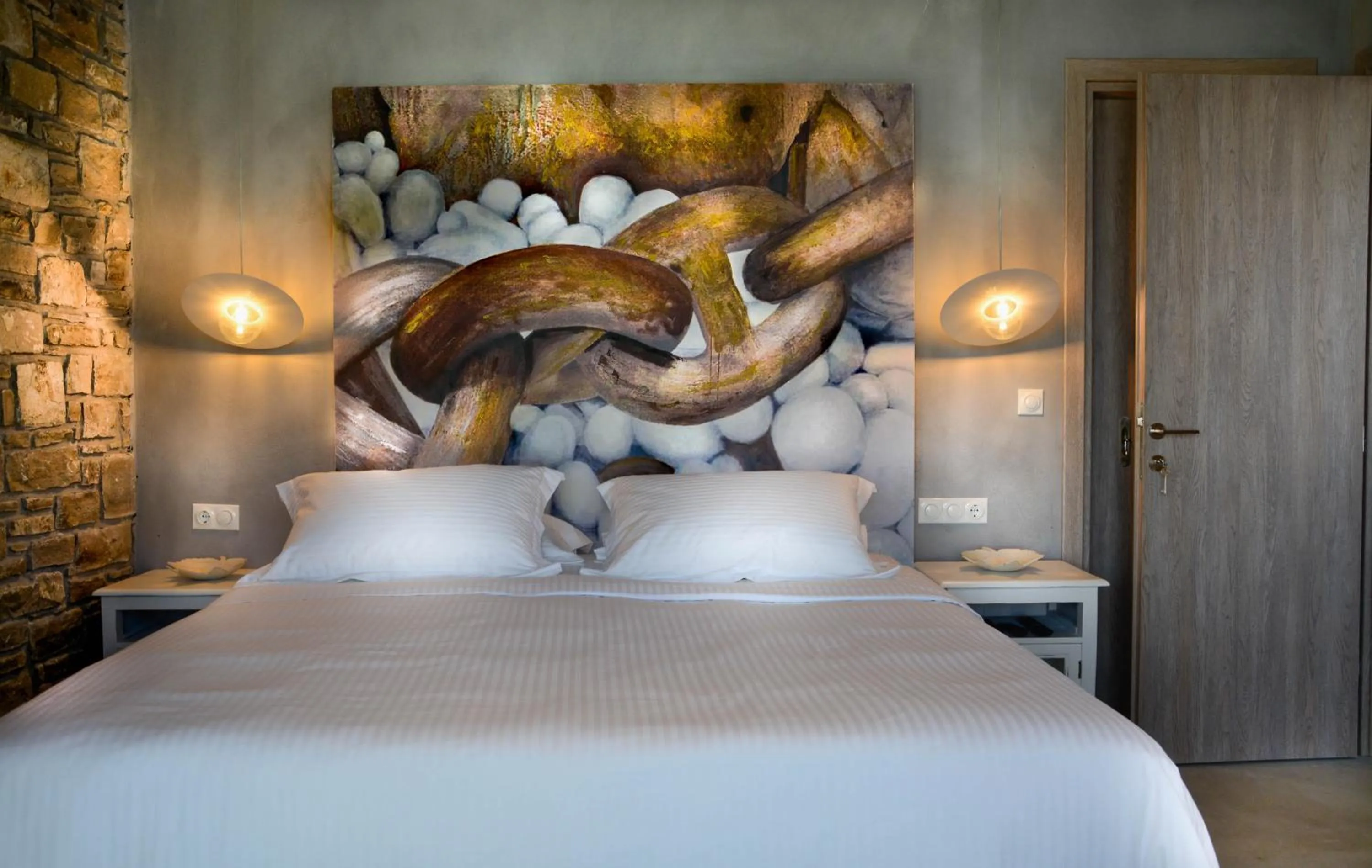 Bedroom, Bed in Kouros n' Kori Villas