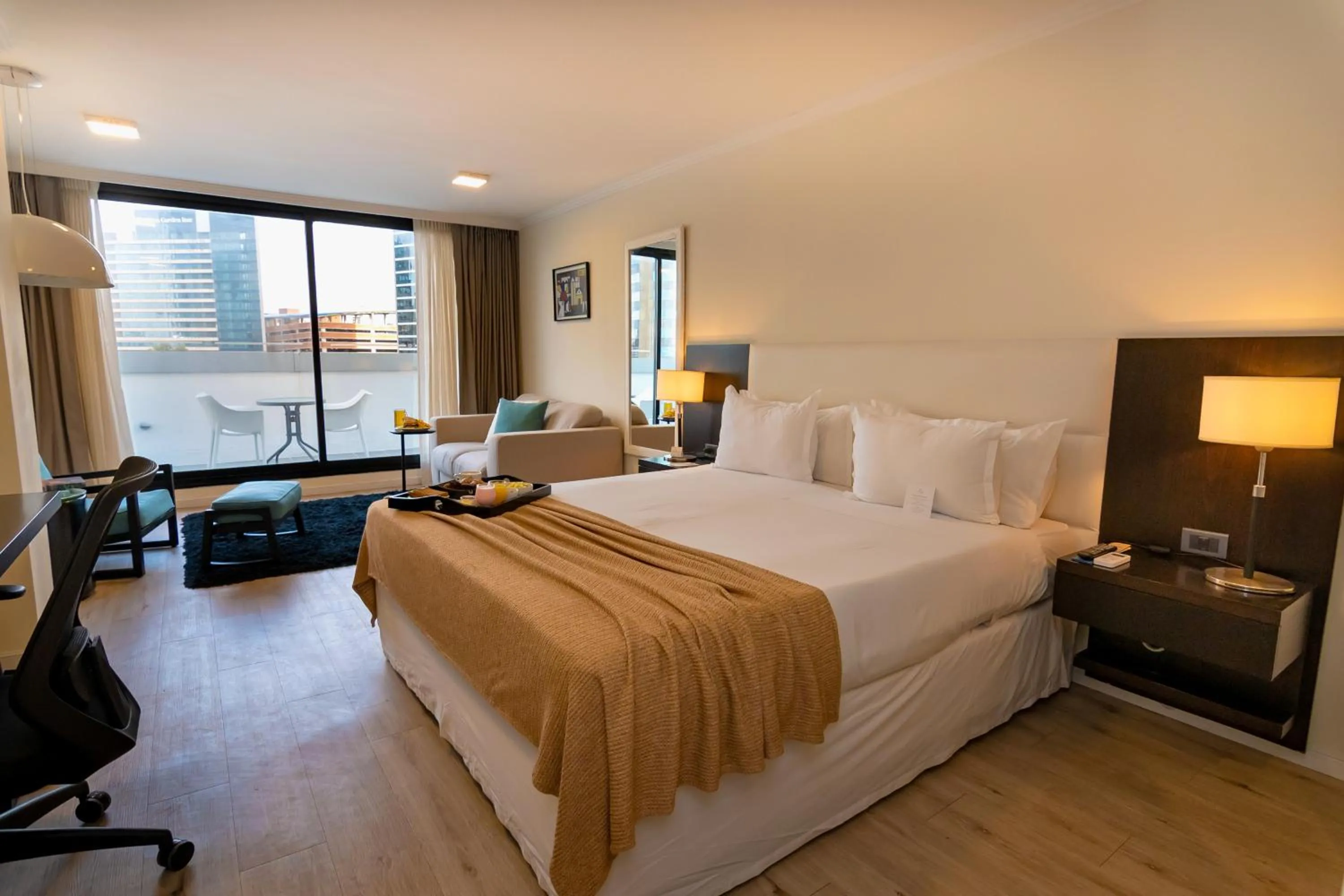 Bed in After Hotel Montevideo