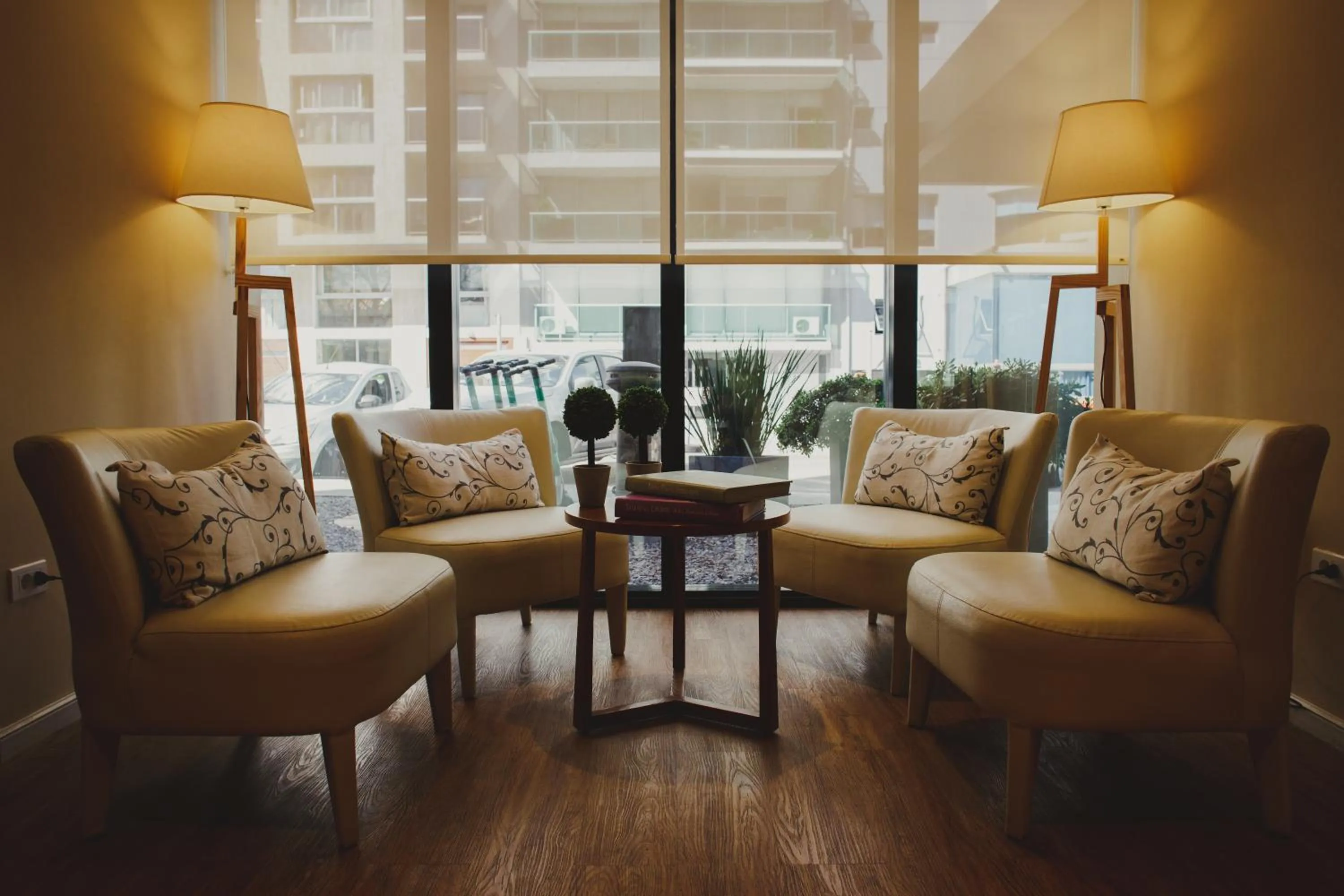 Seating area in After Hotel Montevideo