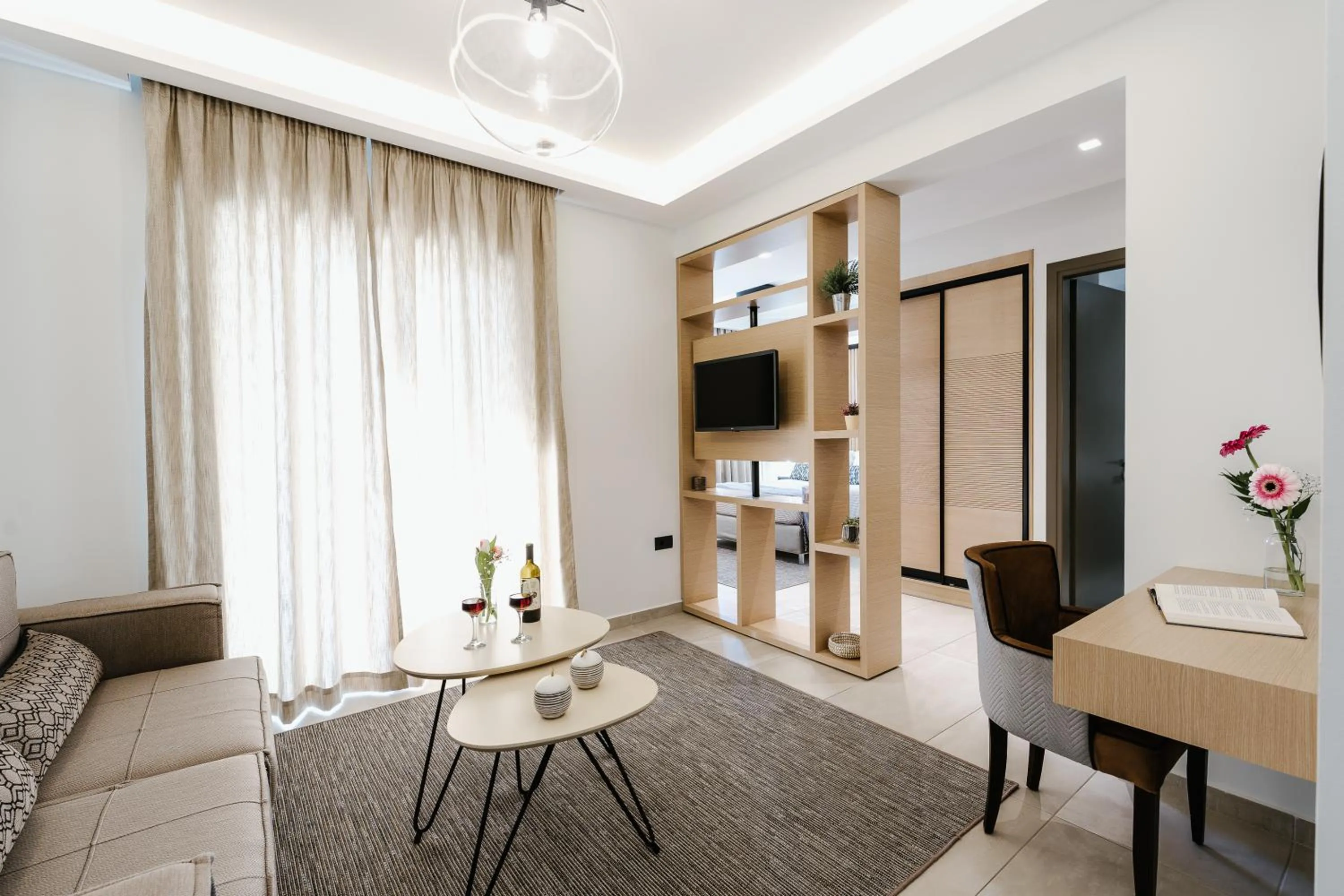 Seating area in Andrew's Luxury Residence