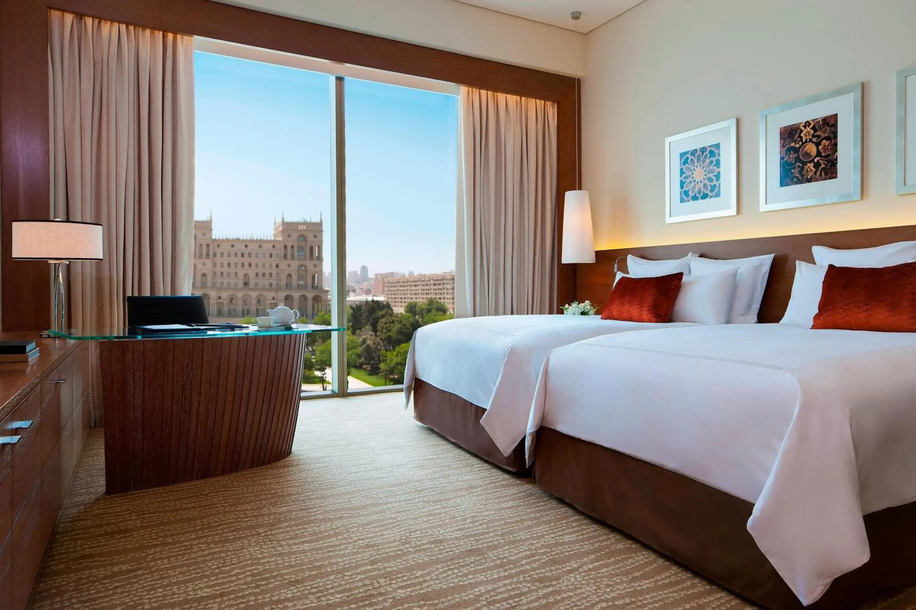 Deluxe, Guest room, 2 Double, City view in JW Marriott Absheron Baku Hotel Deluxe, Guest room, 2 Double, City view in JW Marriott Absheron Baku Hotel