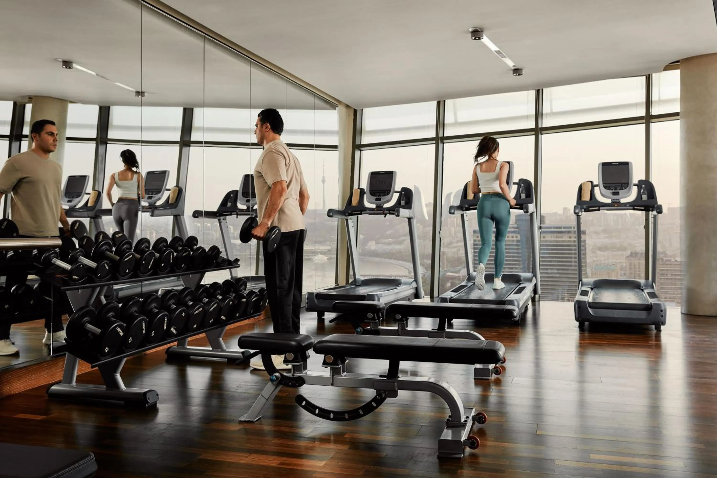 Fitness centre/facilities in JW Marriott Absheron Baku Hotel