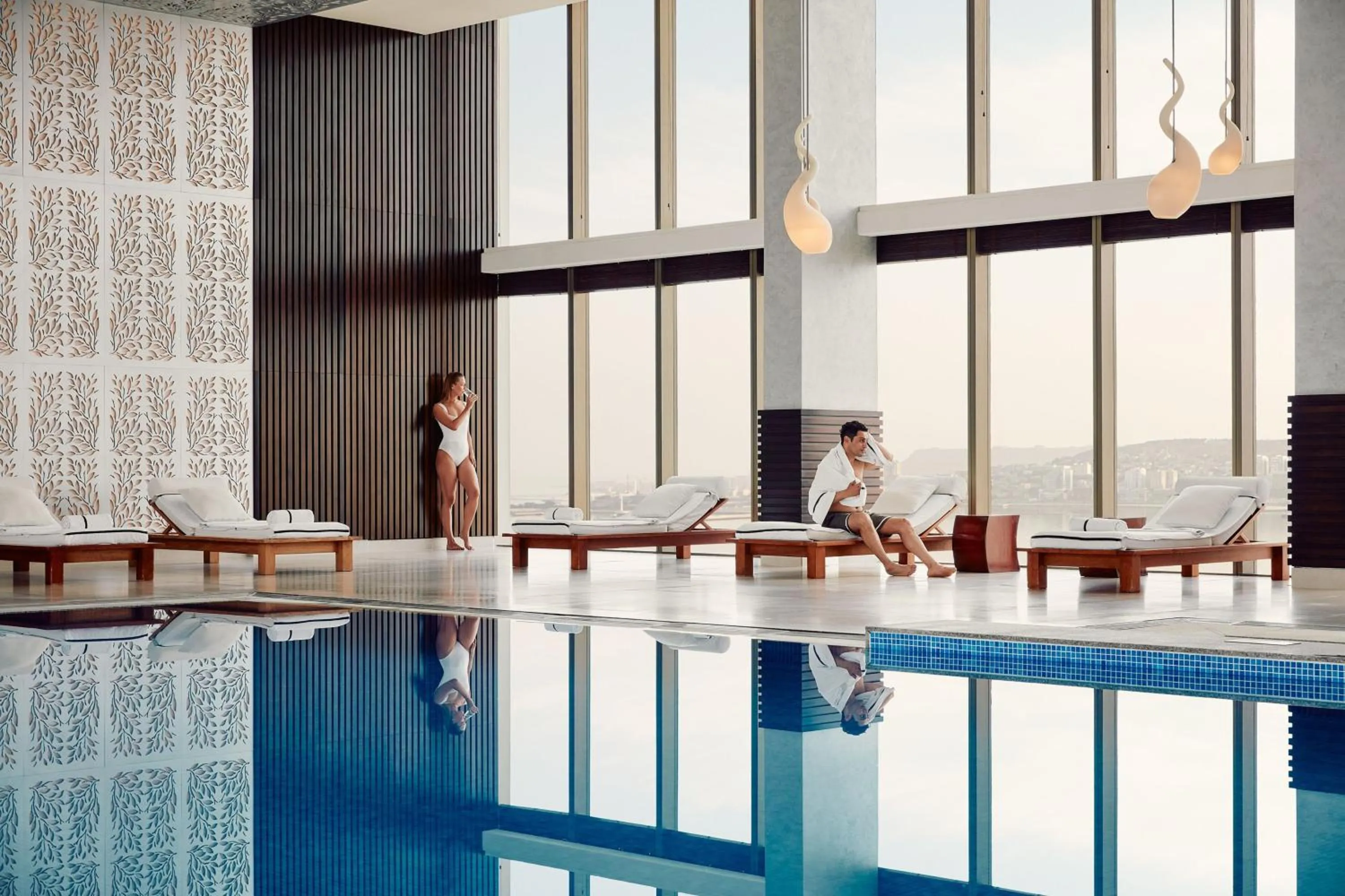 Swimming pool in JW Marriott Absheron Baku Hotel