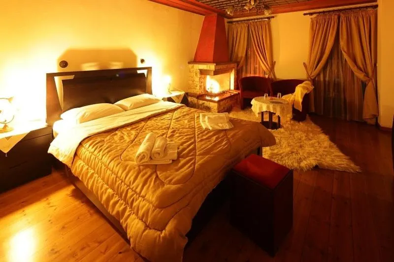 Bed in Hotel Ladias
