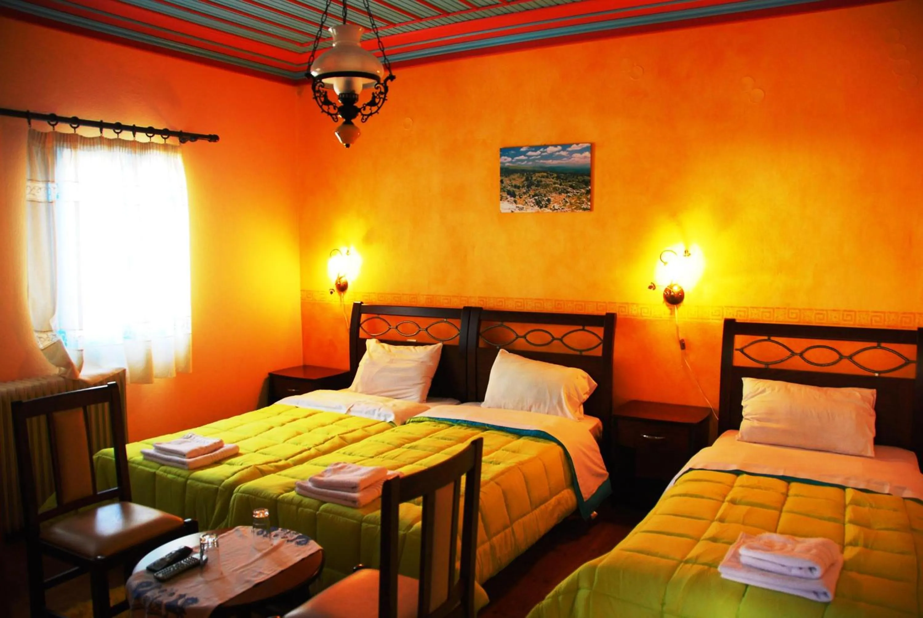 Bed in Hotel Ladias