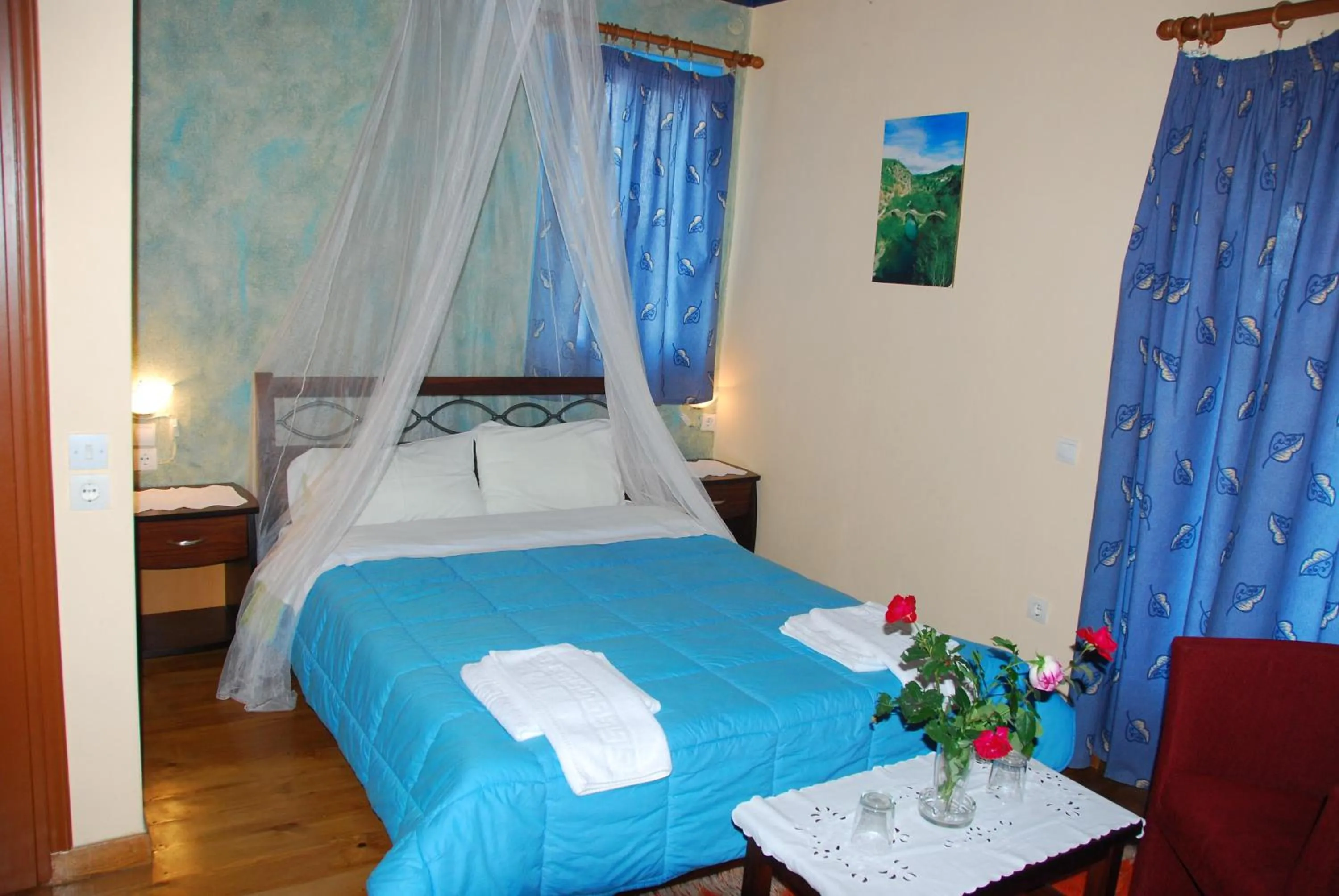 Bed in Hotel Ladias