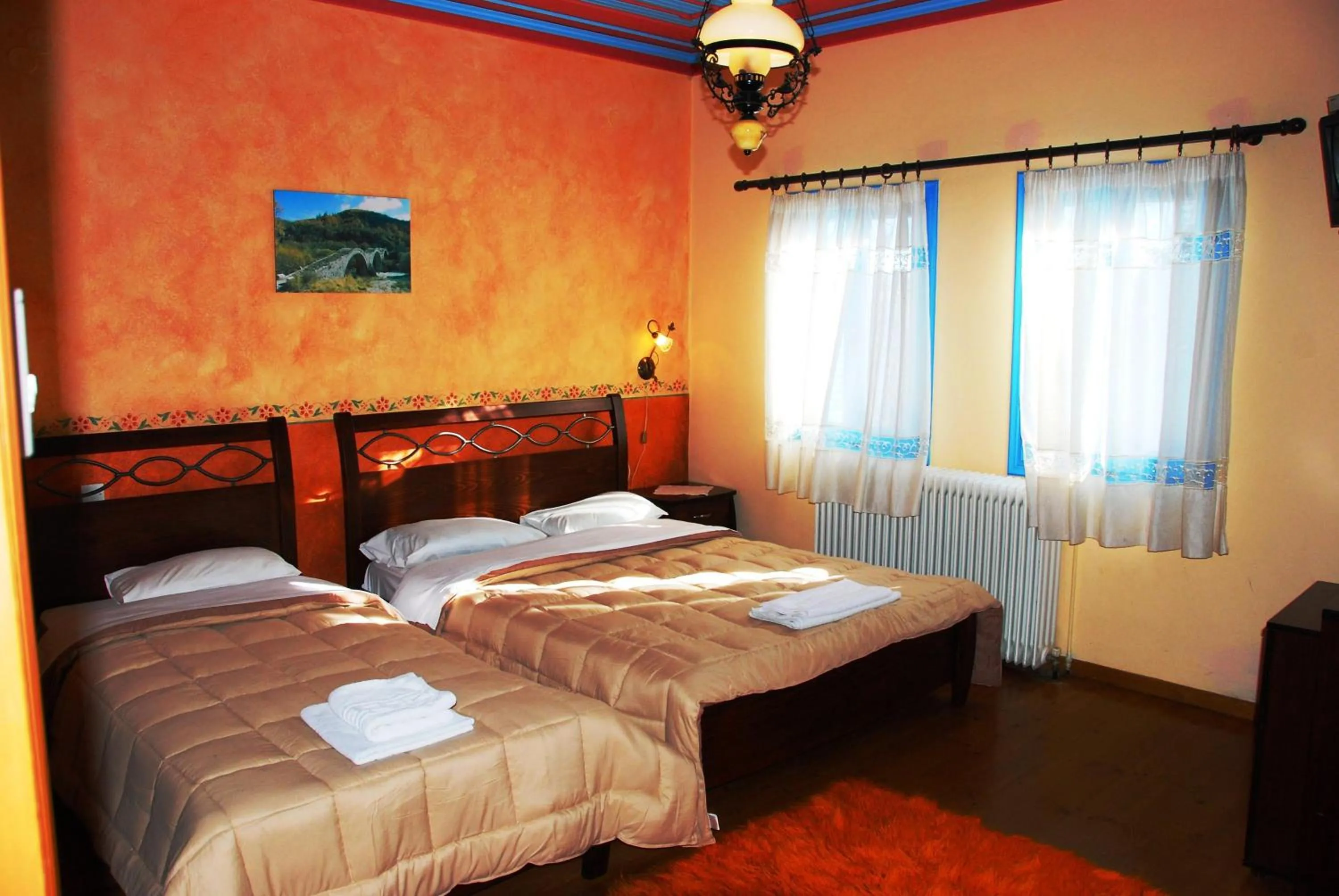 Bed in Hotel Ladias