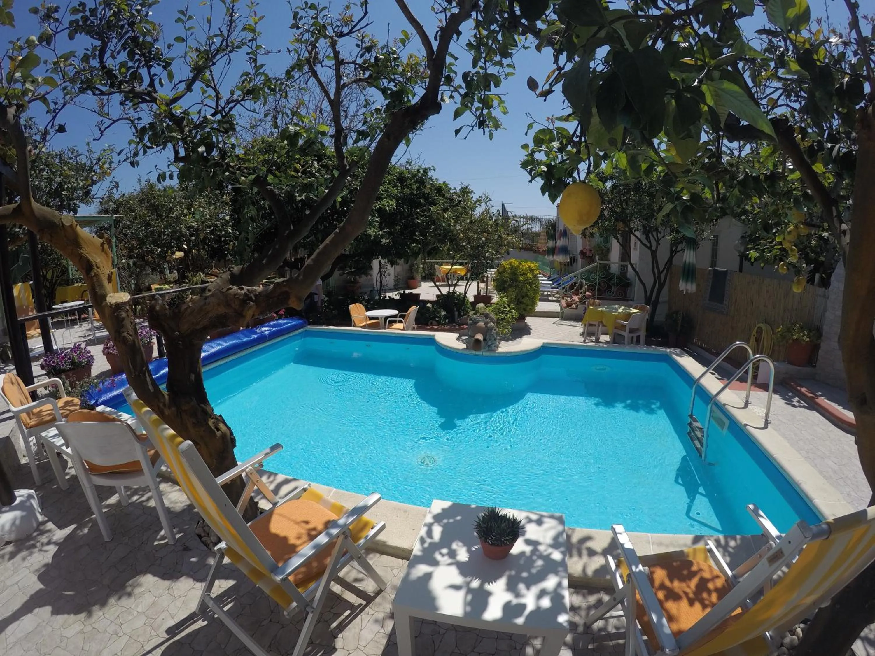 Pool view in hotel la rondinella