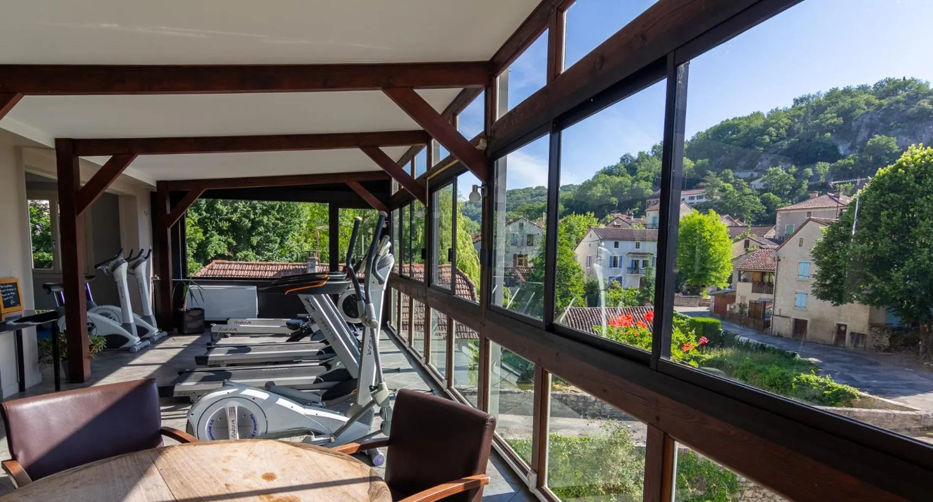 Fitness centre/facilities in Hôtel Spa La Truite Dorée