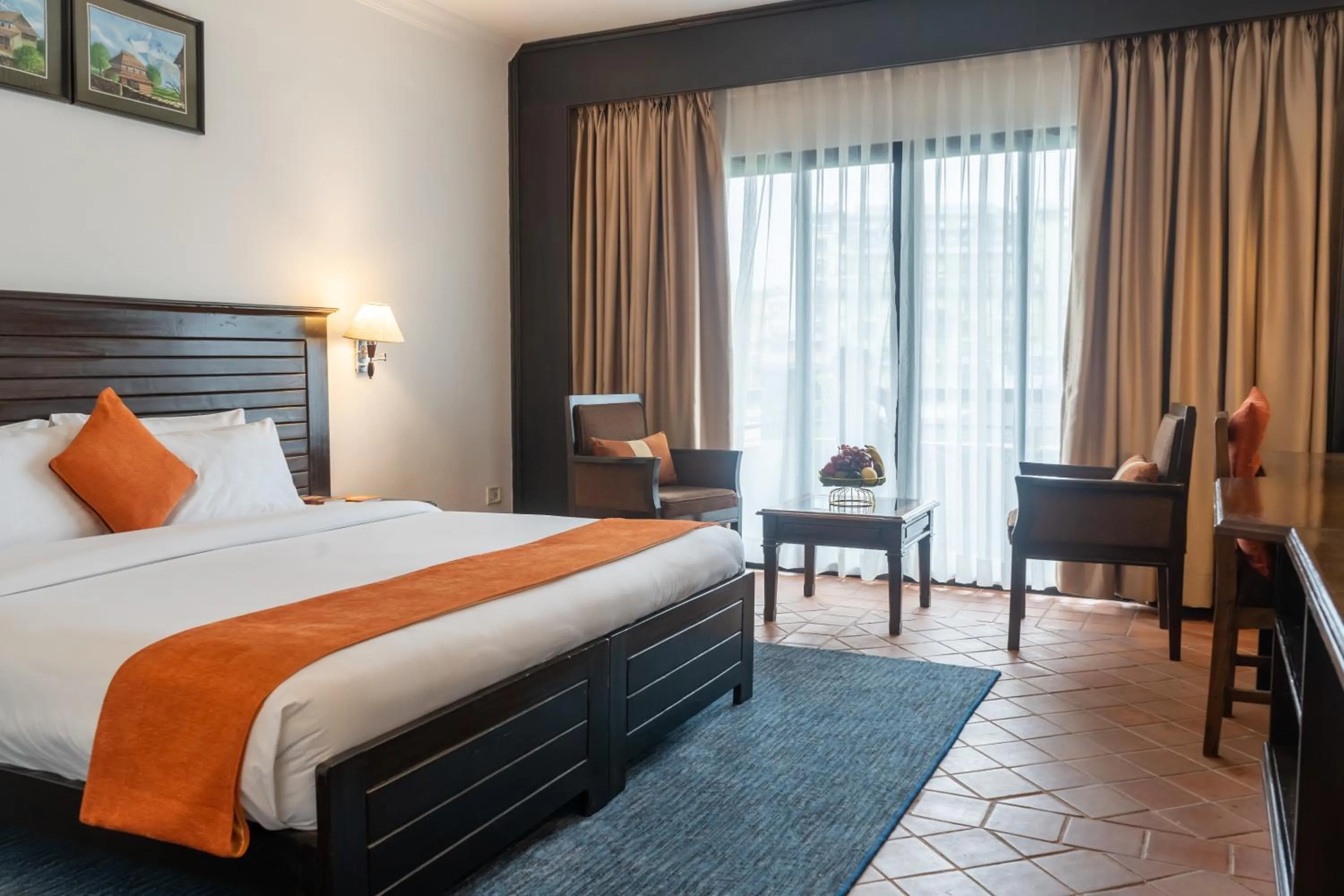 Bed in Hotel Barahi Pokhara