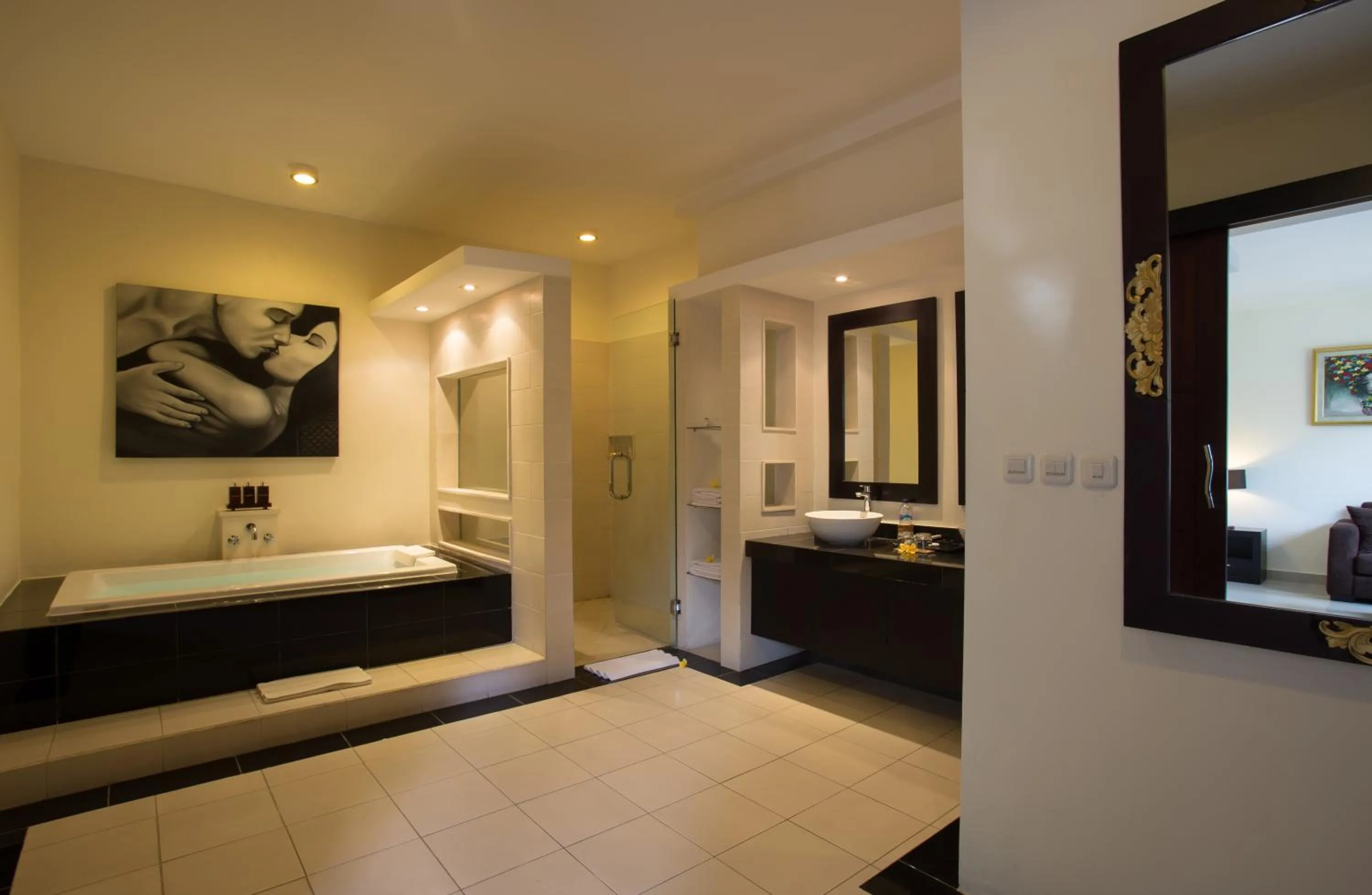 Bathroom, Bed in The Yubi Boutique Villas Seminyak
