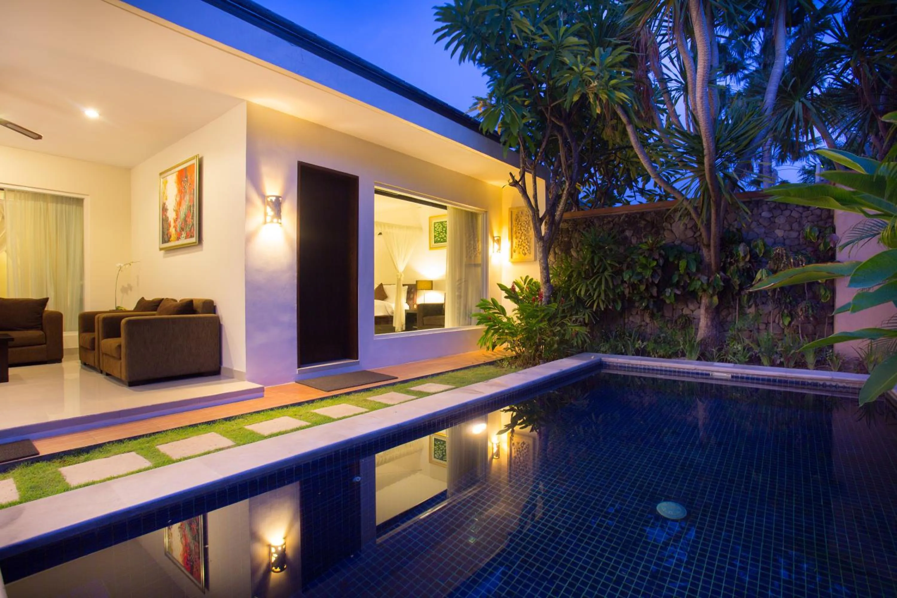Swimming pool in The Yubi Boutique Villas Seminyak
