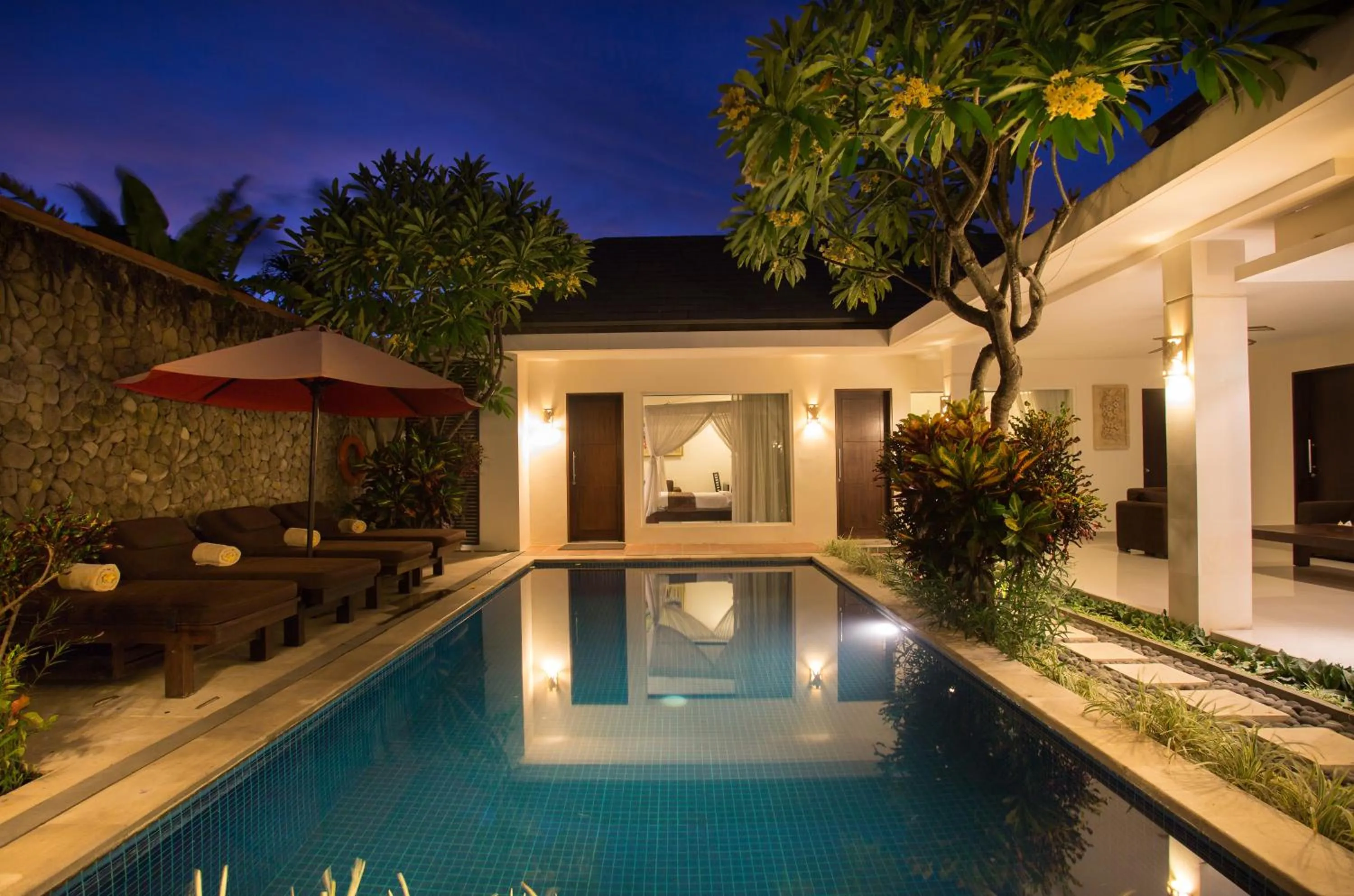 Swimming pool in The Yubi Boutique Villas Seminyak