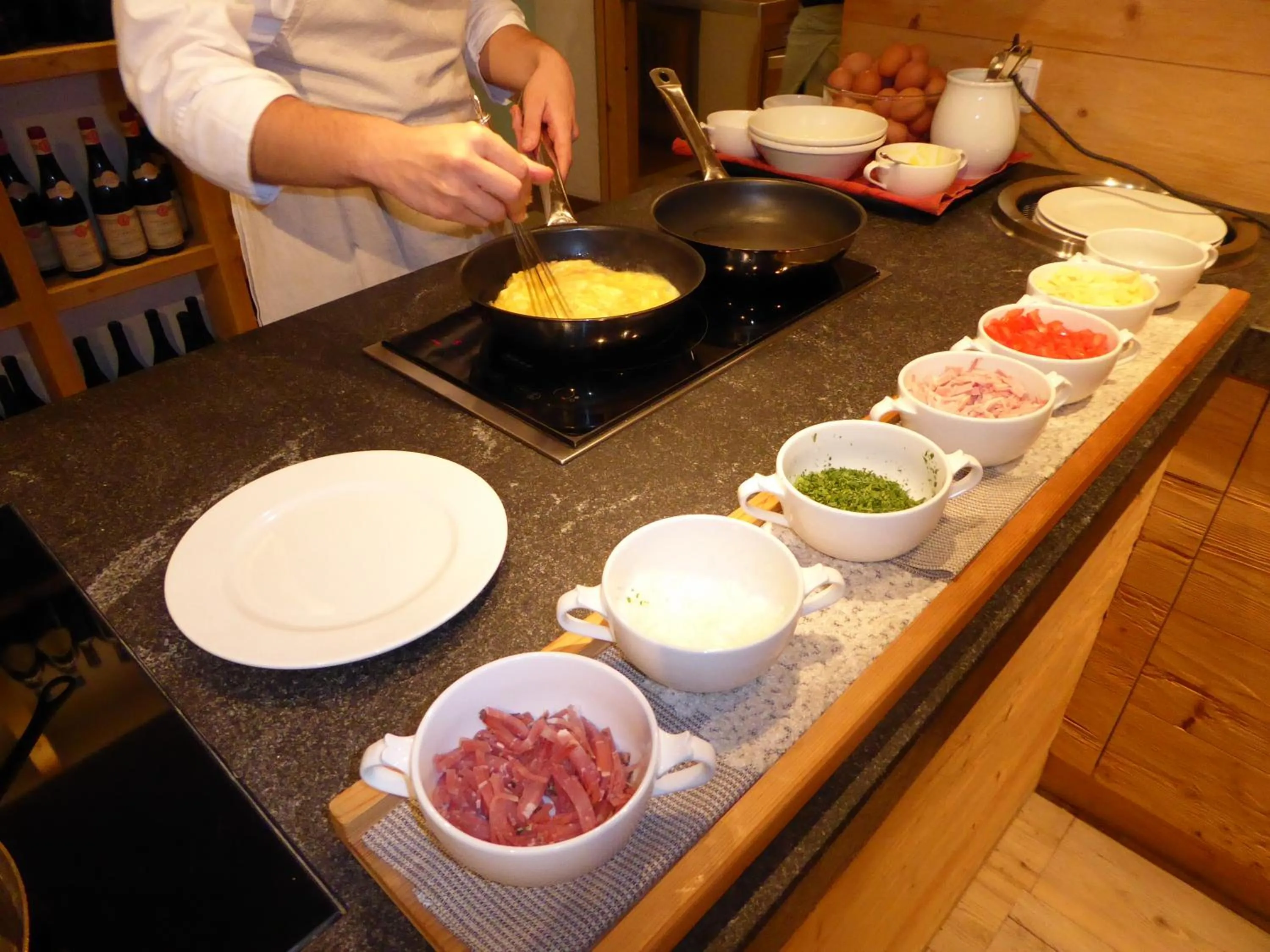 Buffet breakfast in Hotel Cristallo - Wellness Mountain Living