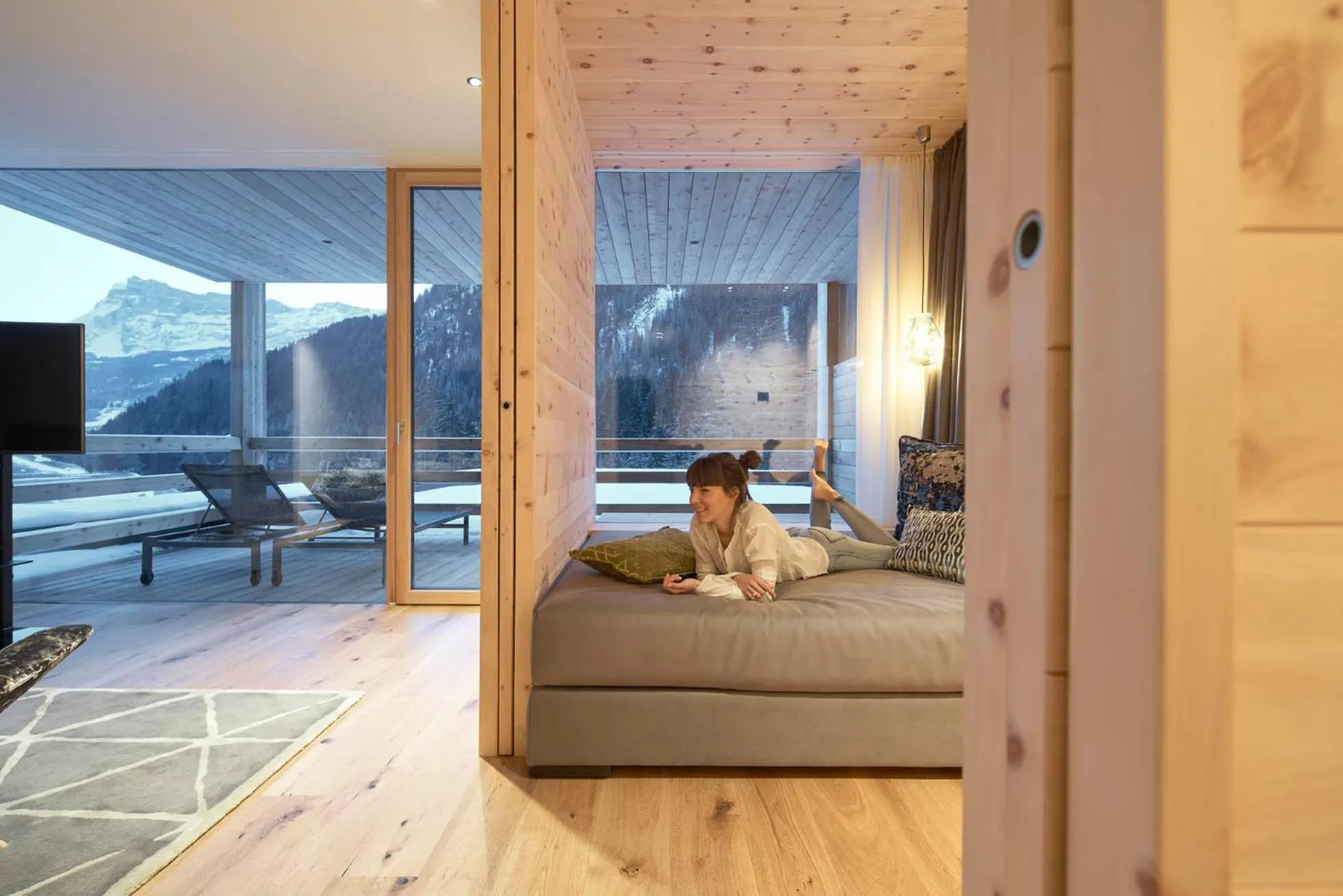 Living room in Hotel Cristallo - Wellness Mountain Living