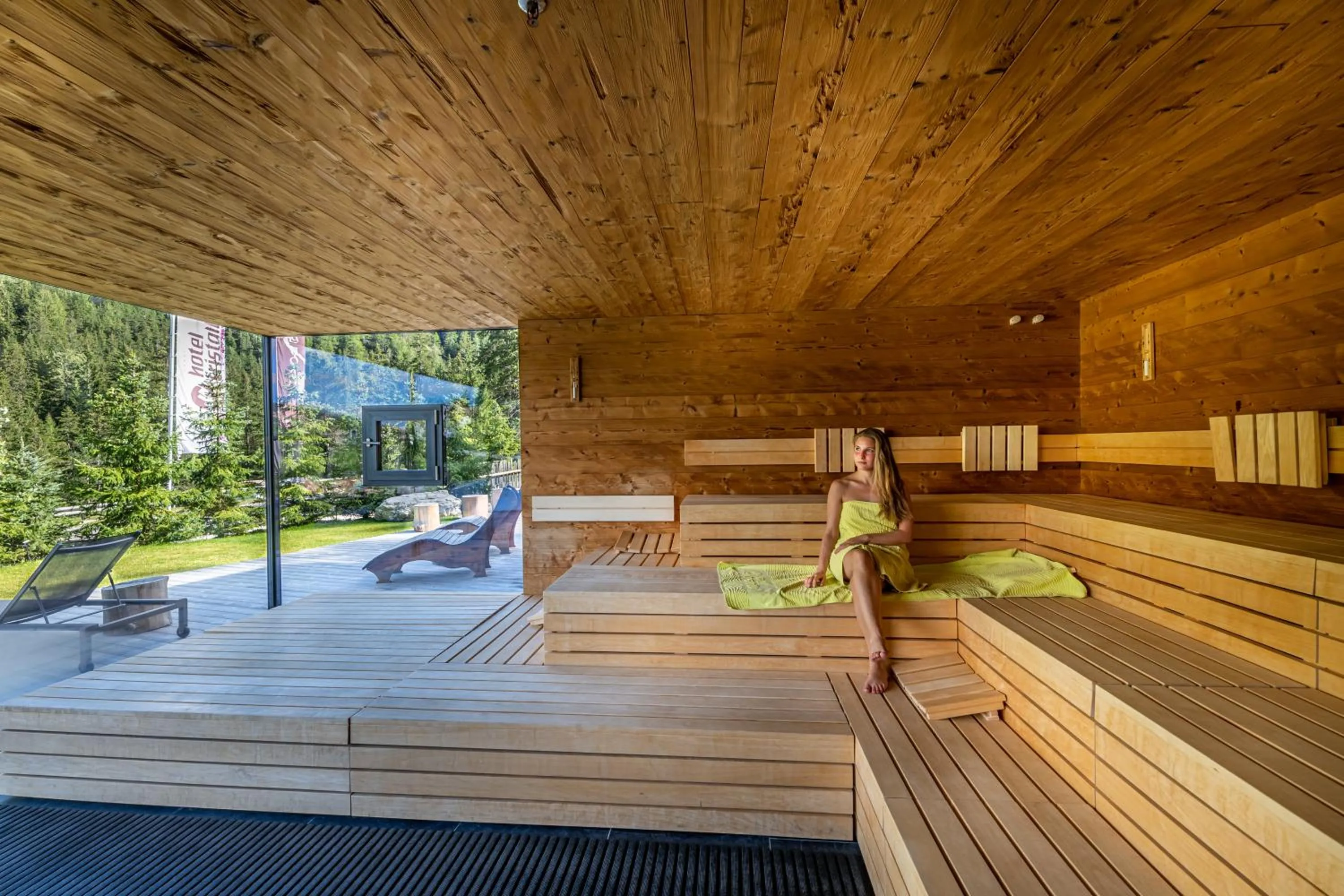 Sauna in Hotel Cristallo - Wellness Mountain Living