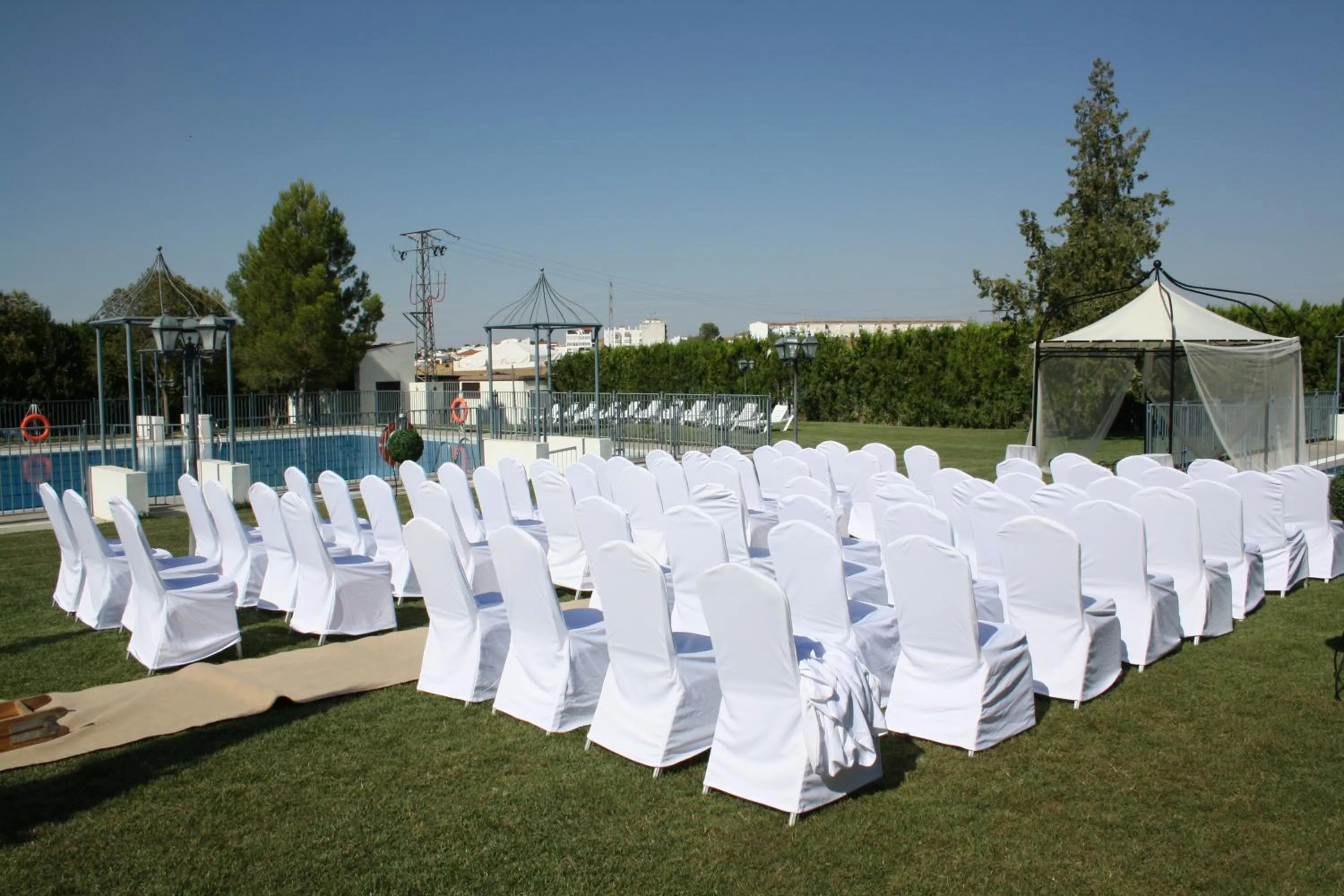 Pool view in Hotel Acosta Ciudad de la Música