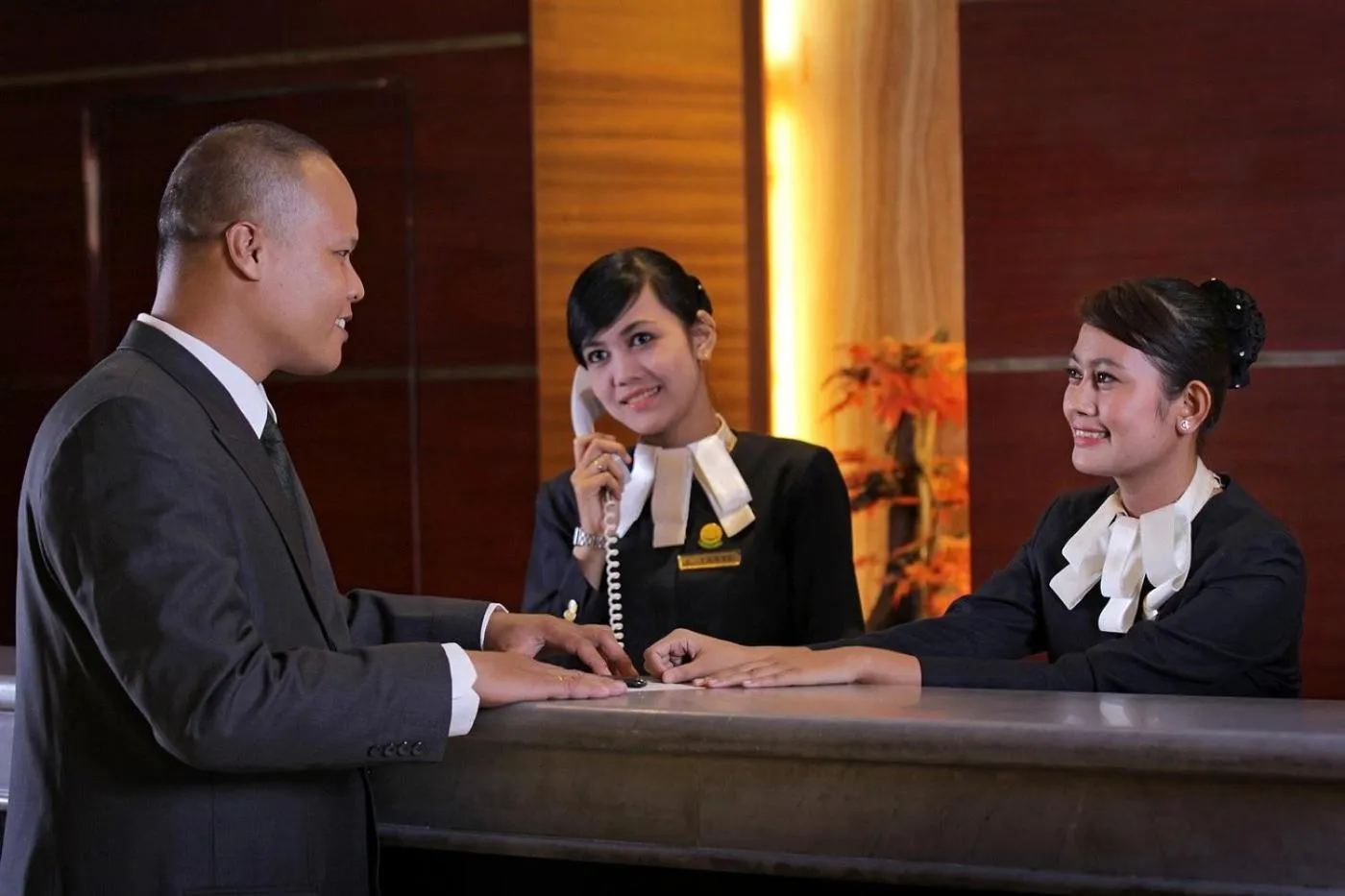 Lobby or reception in Grand Elite Hotel Pekanbaru