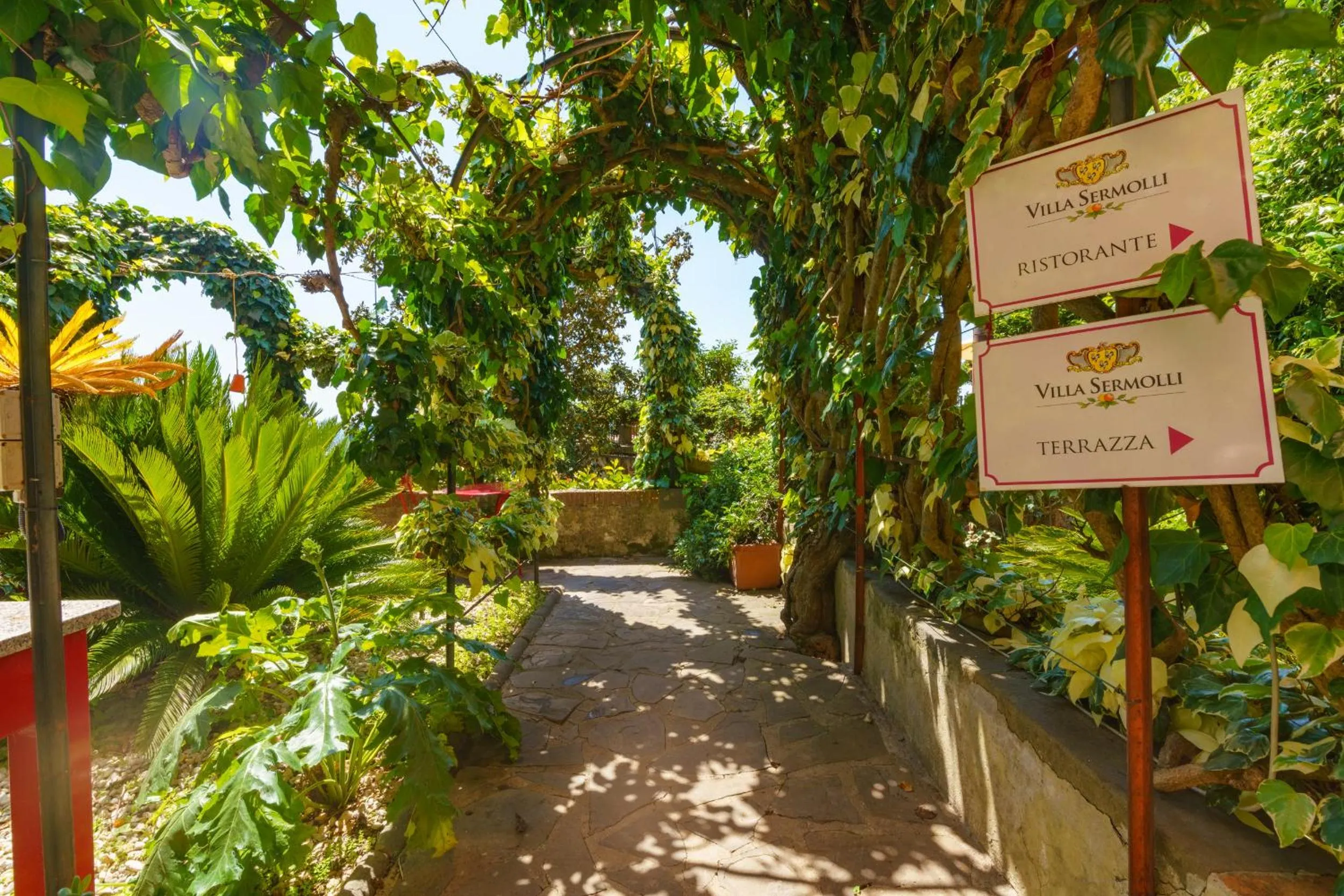 Garden in Hotel Villa Sermolli