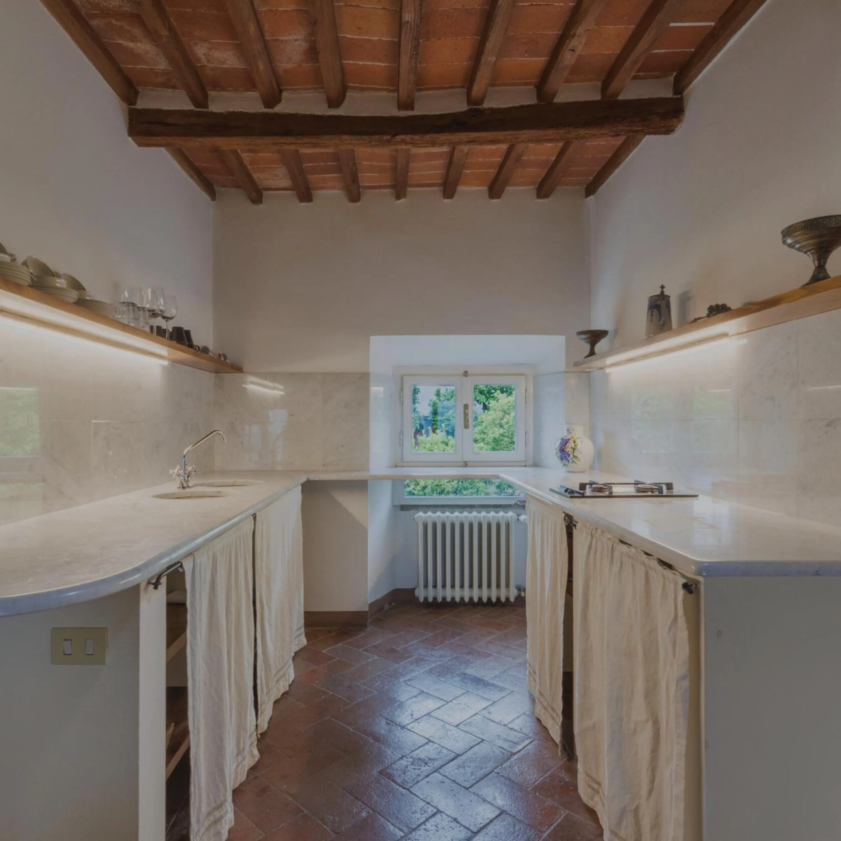 kitchen in Hotel Villa Sermolli