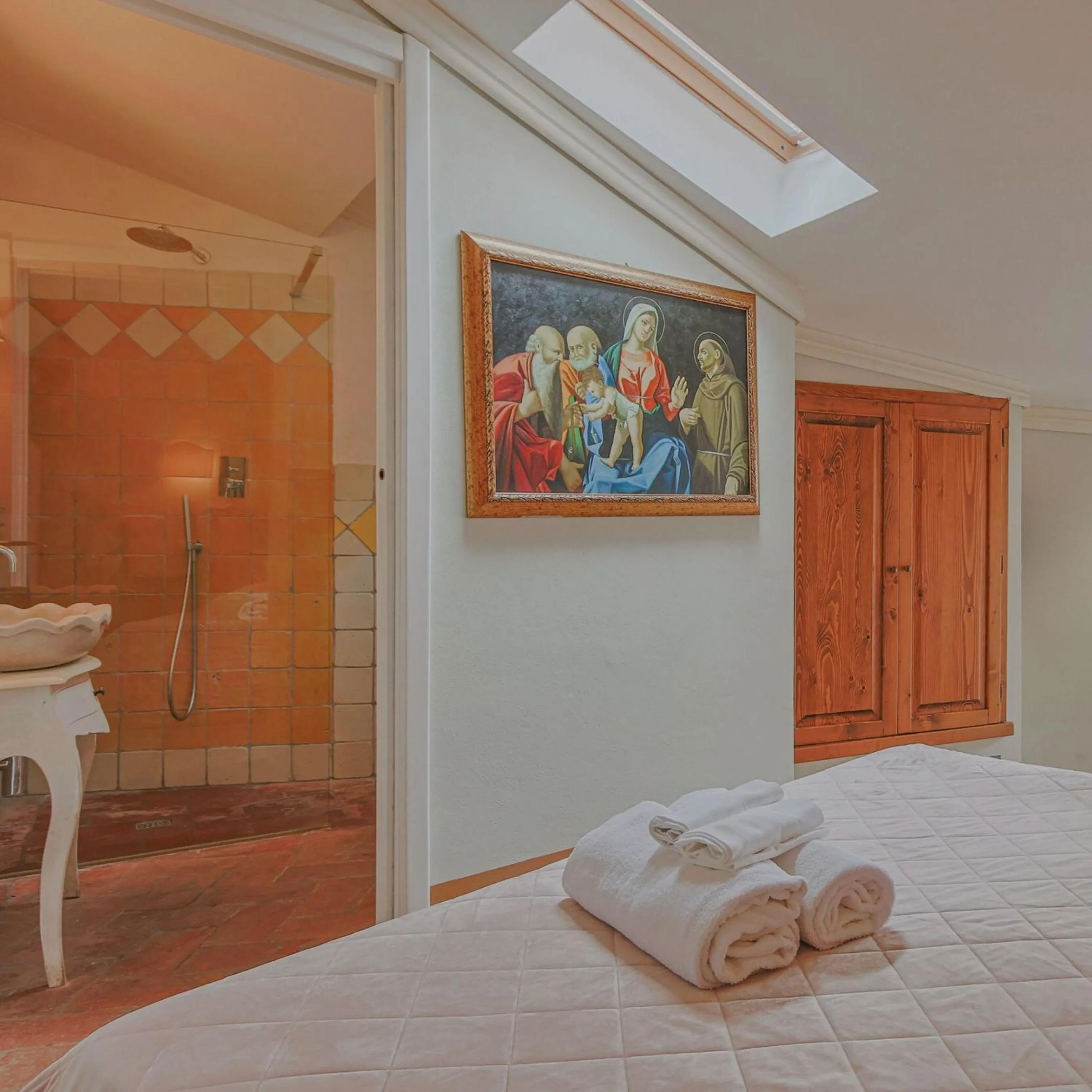 Bed in Hotel Villa Sermolli