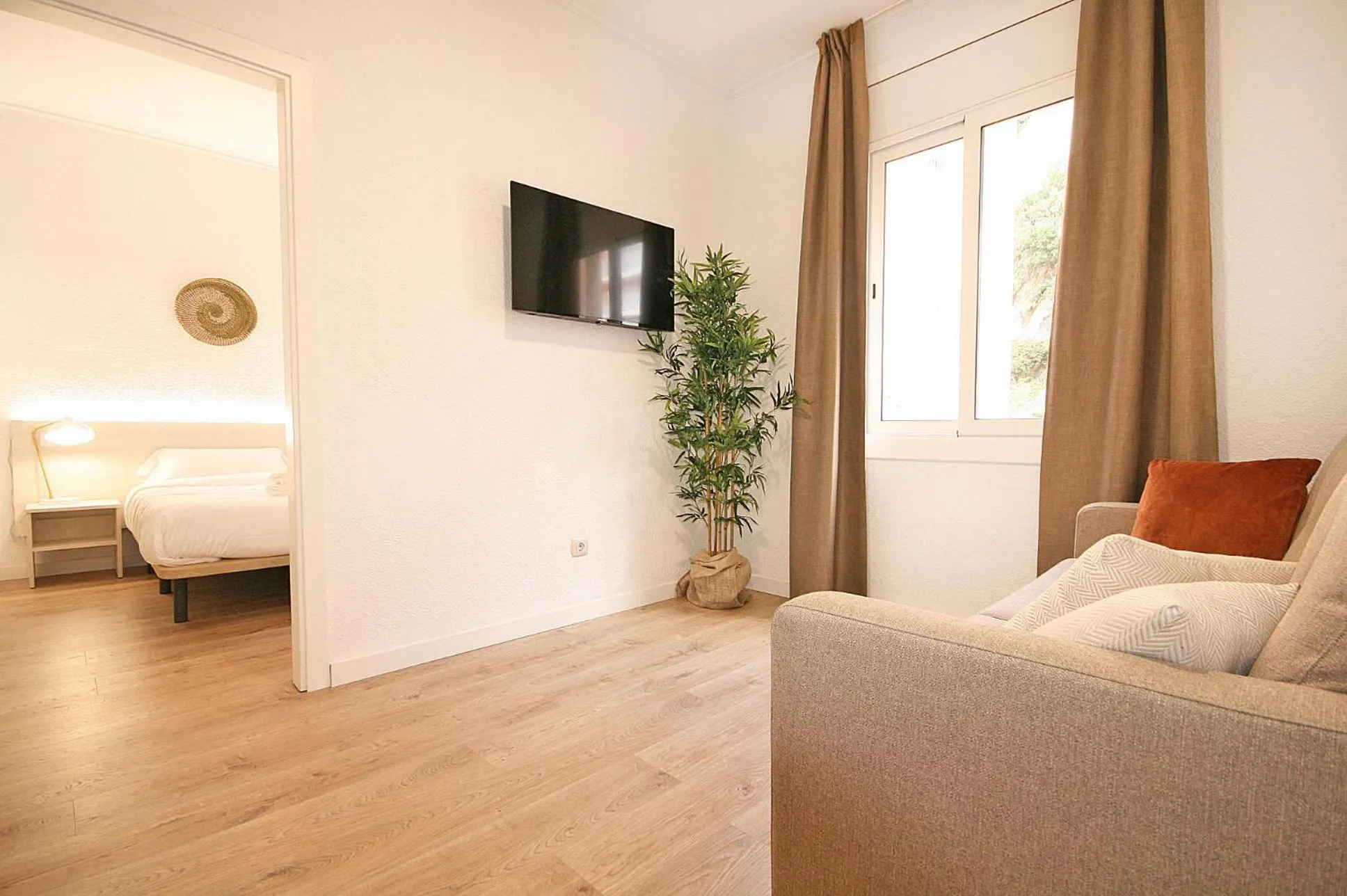 Bed in Apartamentos Venecia